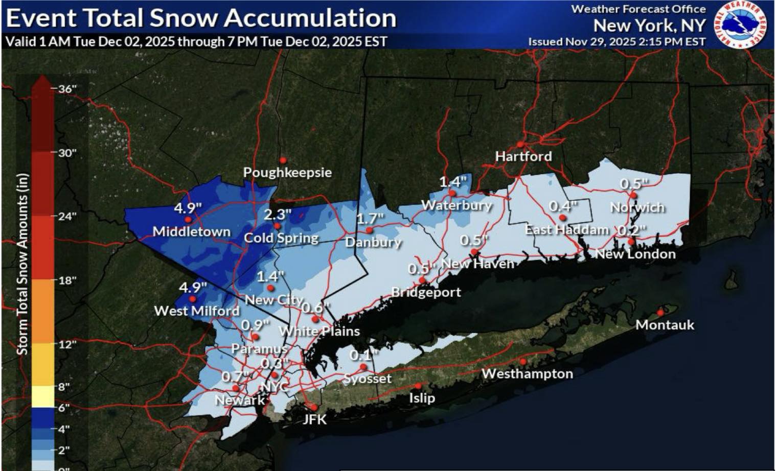Orange - ️ POTENTIAL WINTER STORM A coastal storm is expected to move ...