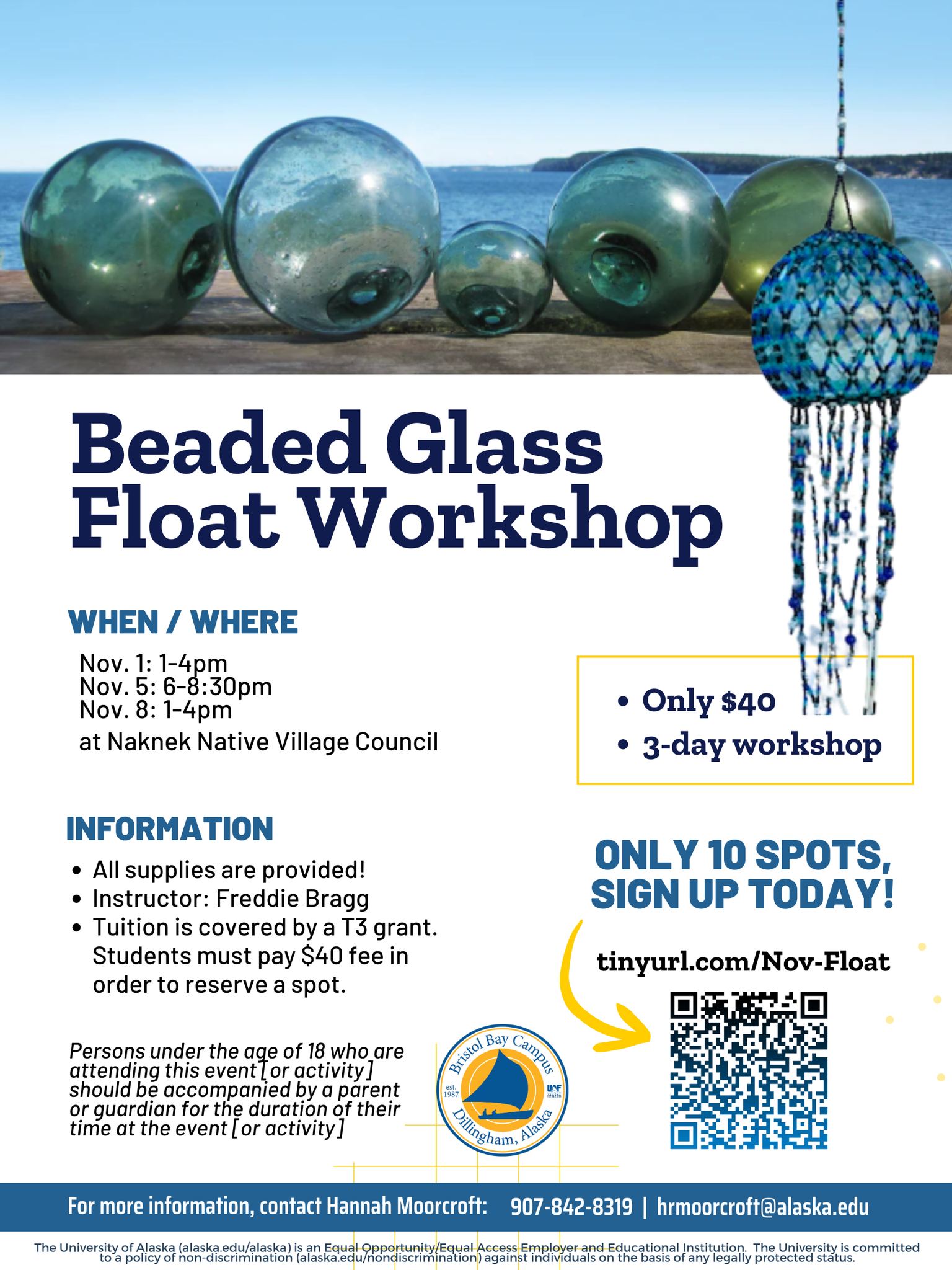 UAF - Beaded Glass Float Workshop 🌊 Create your own beautiful beaded ...