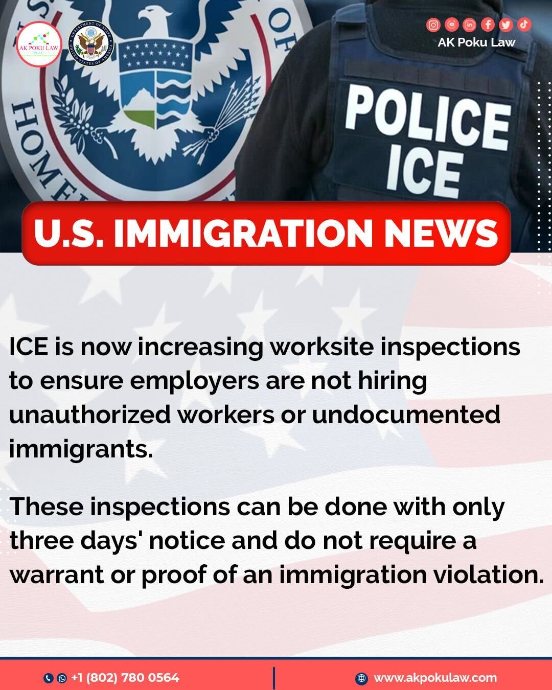 ICE has the legal authority to inspect workplaces to make sure ...