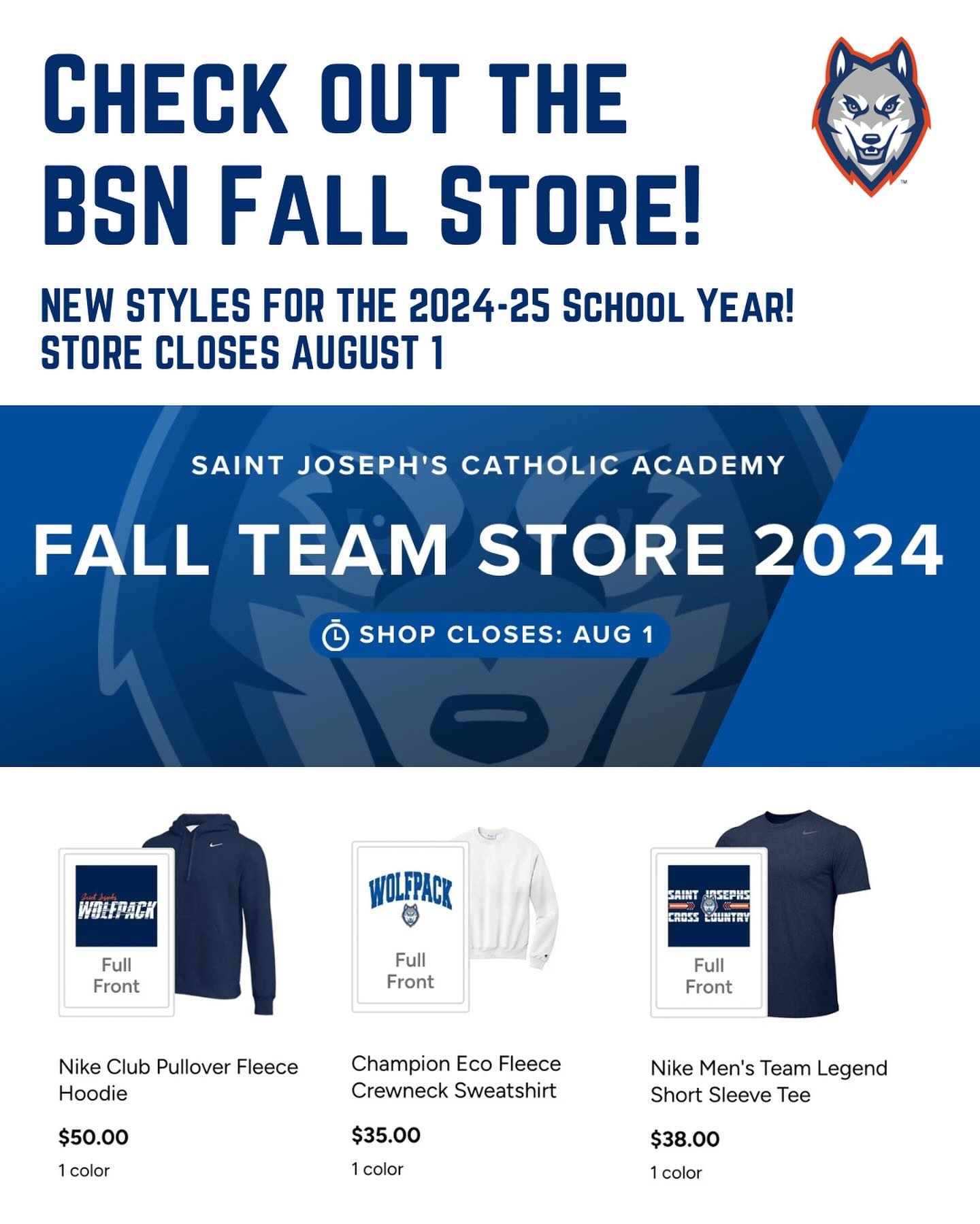 📣 The SJCA Fall Team... - Saint Joseph's Catholic Academy