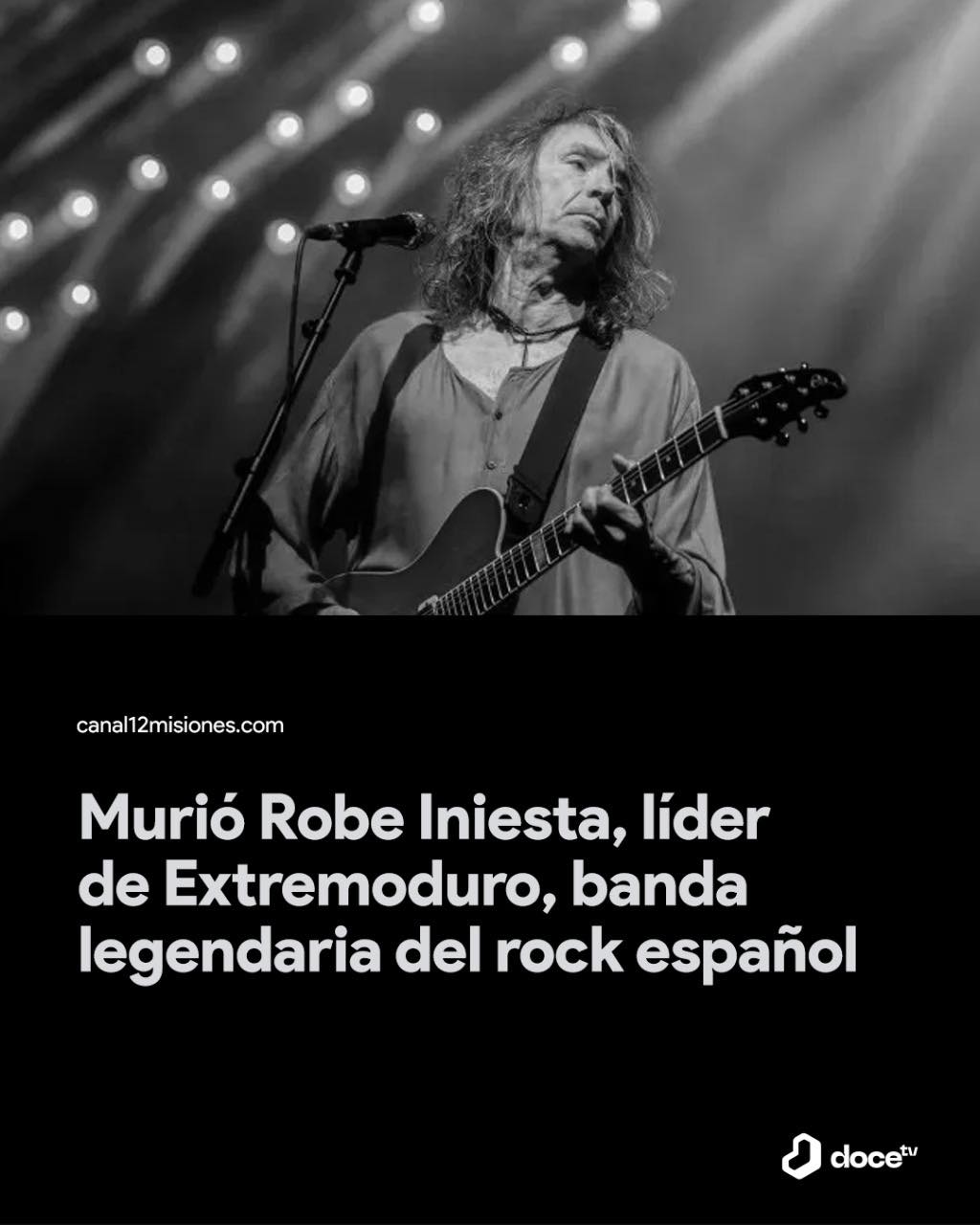 Canal - 🎸 Murió a los 63 años el músico español Robe Iniesta, líder de ...