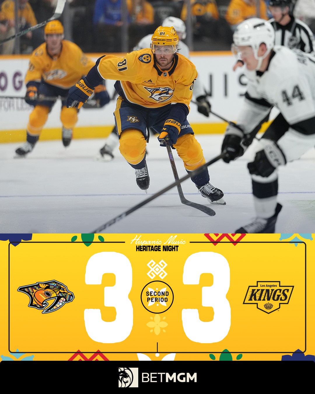 & now it's a pair of 3s #Preds x... - Nashville Predators | Facebook