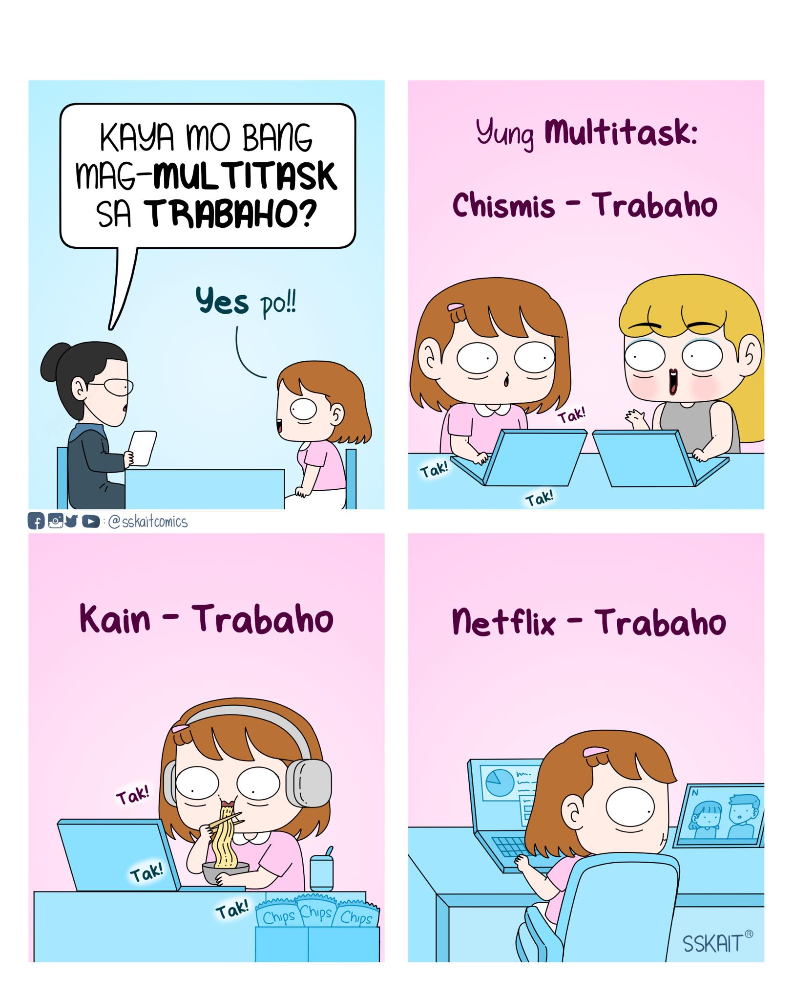 Sskait - Ito ba yung tinatawag na work-life balance? 🤣 | Facebook