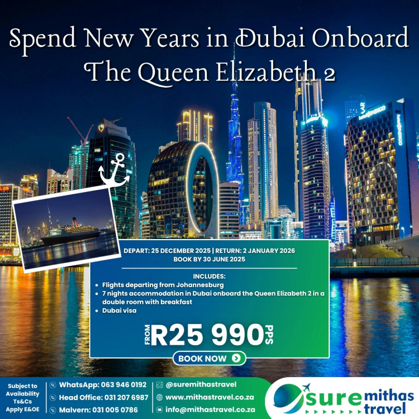 RING IN 2026 ABOARD ICONIC HISTORY... - Sure Mithas Travel | Facebook