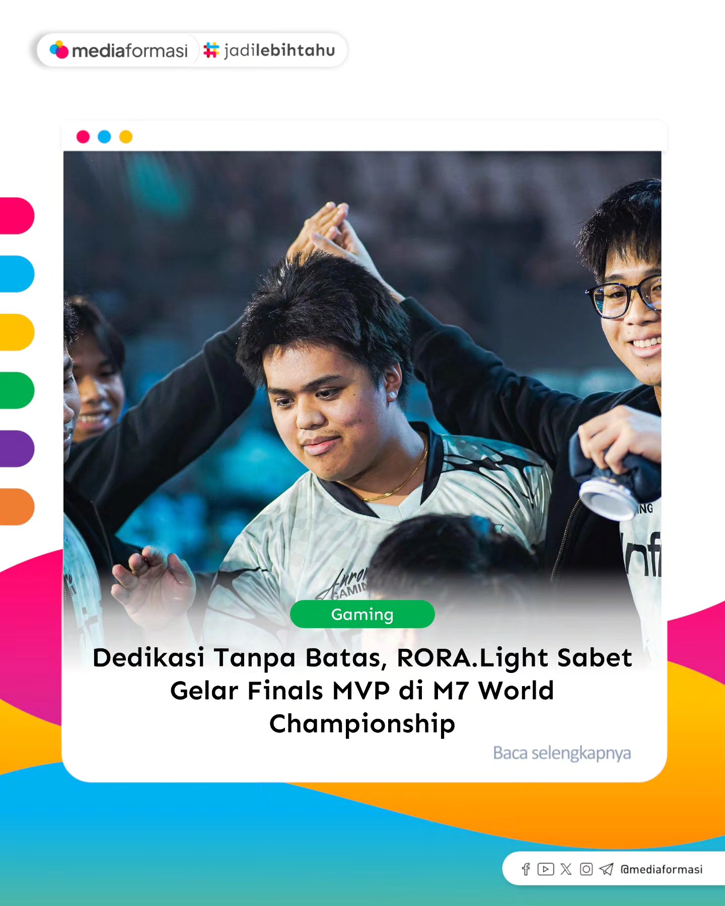 Media Formasi - Dedikasi Tanpa Batas, RORA.Light Jadi... | Facebook
