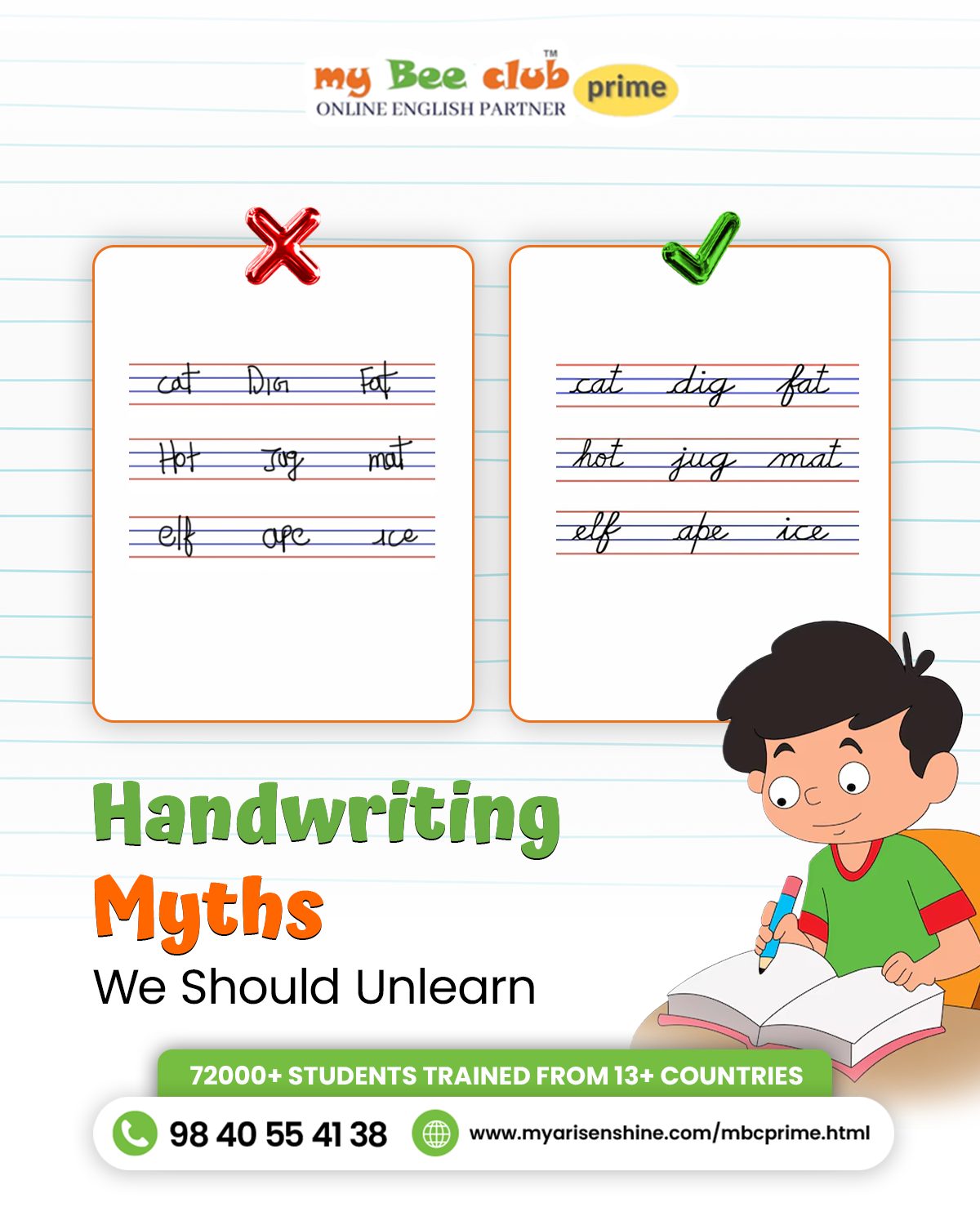 ️ Bust Handwriting Myths Today! Many... - My-Bee-Club PRIME | Facebook