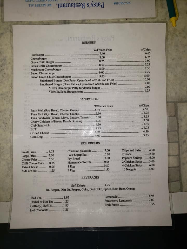 Patsy's Restaurant | Chama NM
