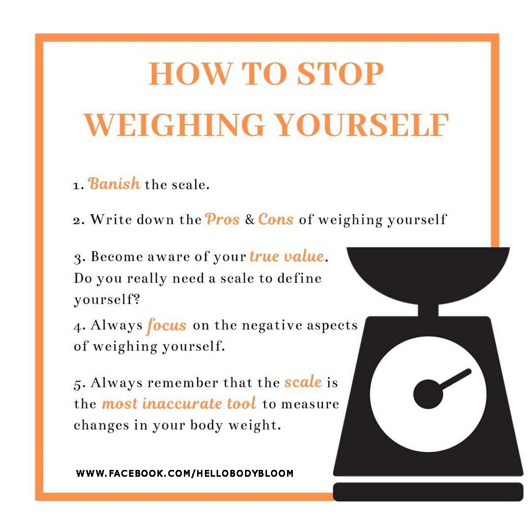 How To Stop Weighing Yourself Hello Body Bloom Facebook
