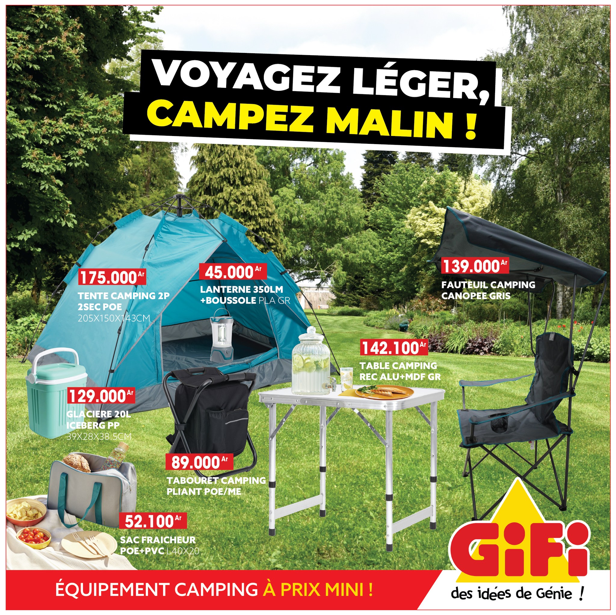 SAL Lanterne rechargeable Lanterne de camping portable extérieur LED
