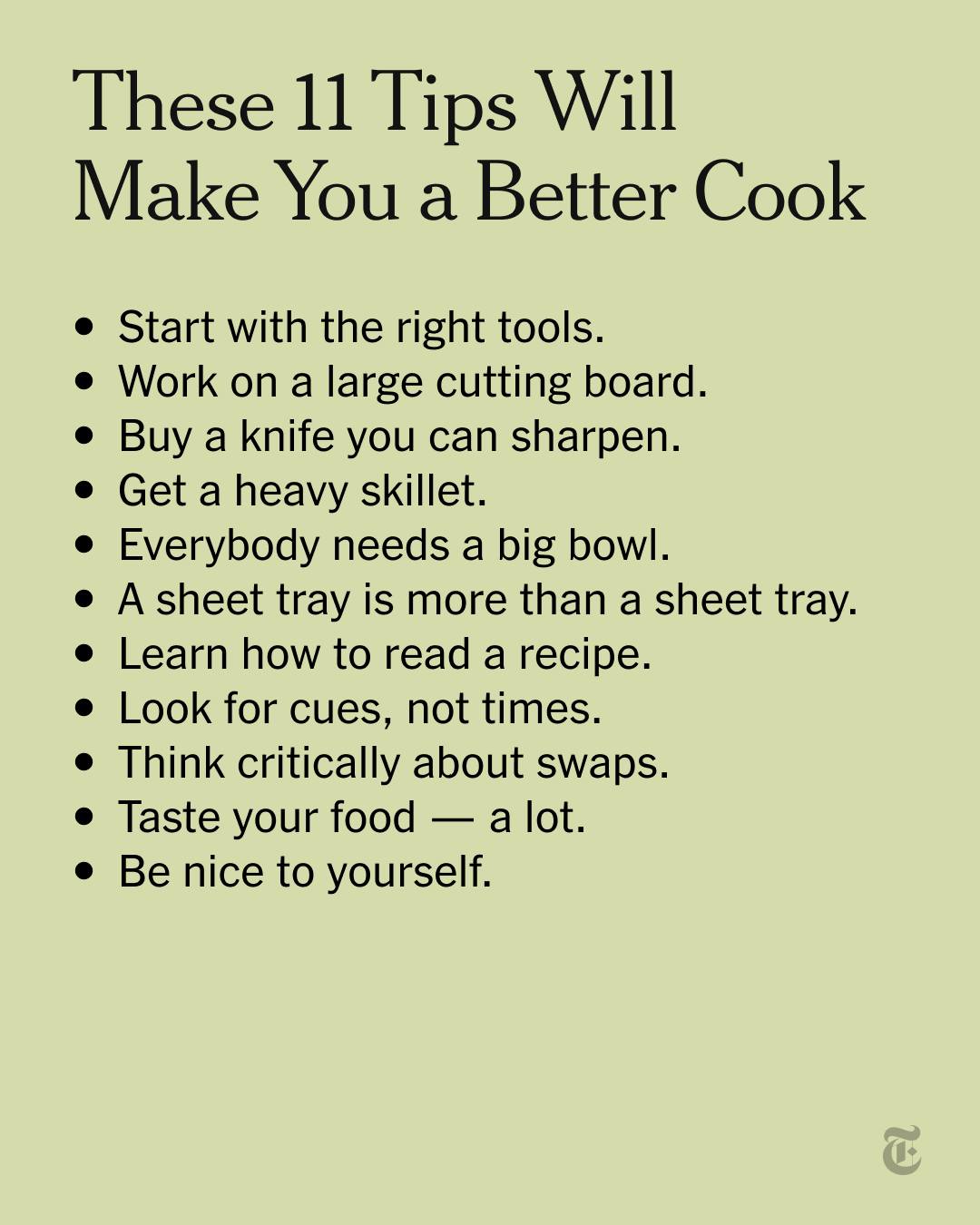 The New - Here are some basics to help you become a better cook ...