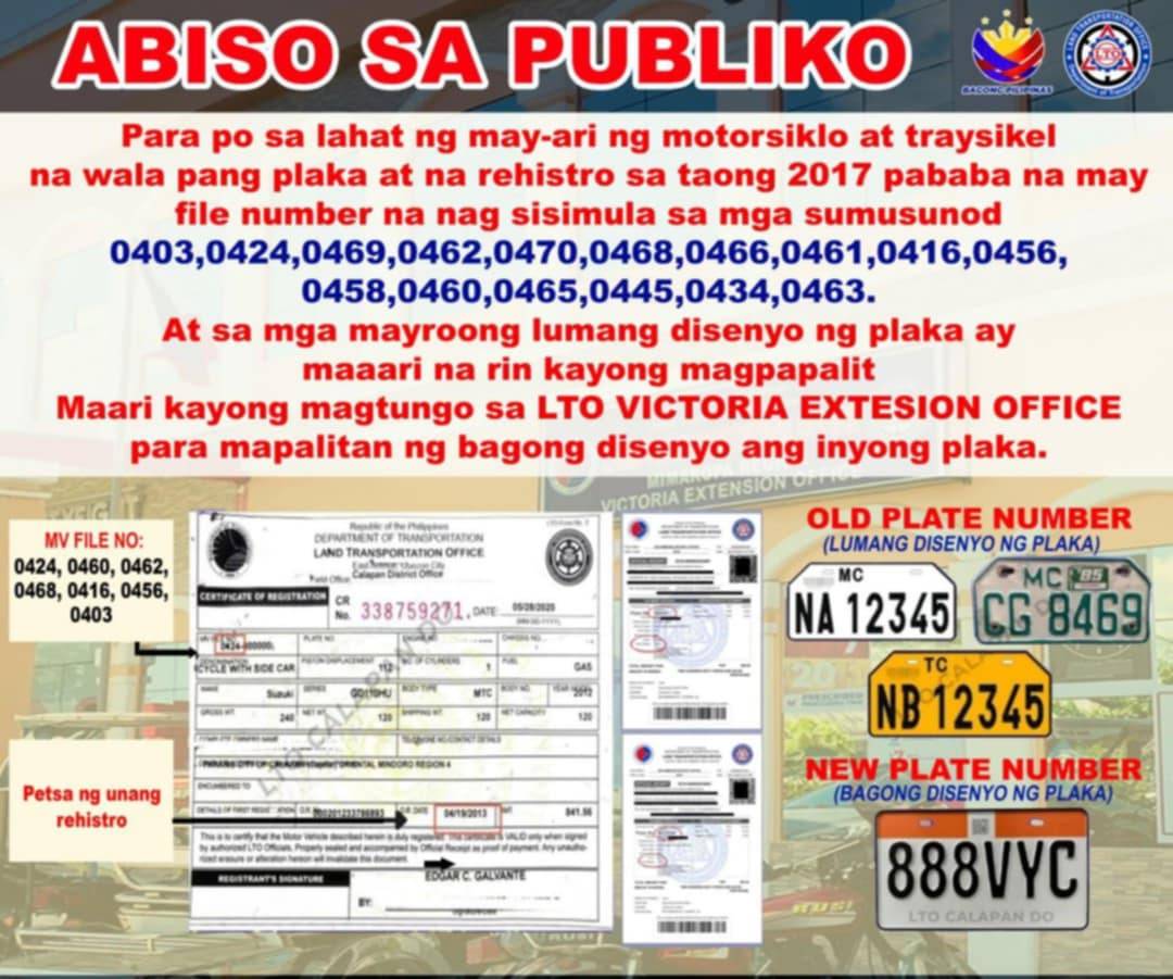 Konsehal - ABISO SA PUBLIKO 📢📢 Ang LTO Victoria EO po ay, nasa Barangay ...