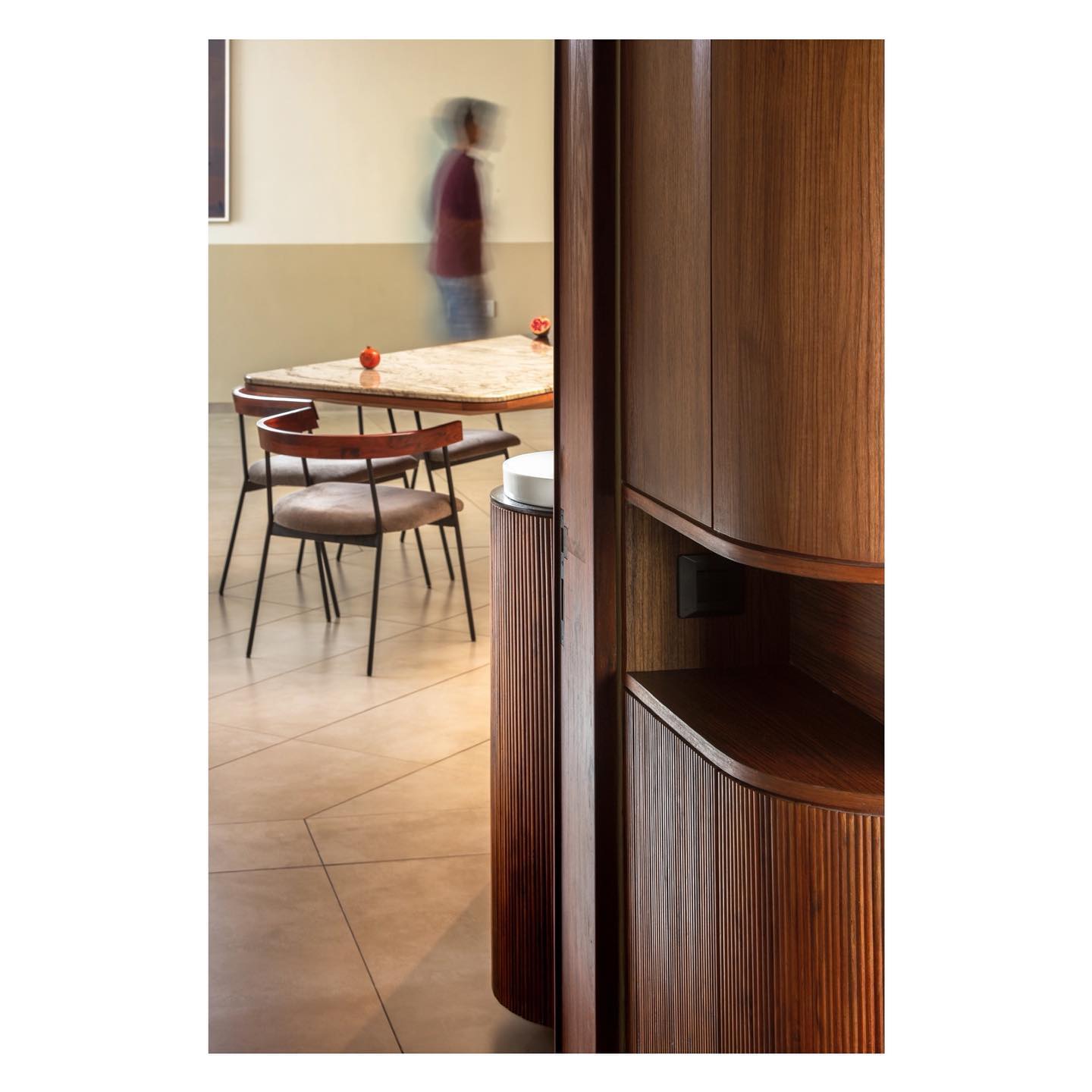 Rayirth studio - a dining table- a cantilevered slice of... | Facebook