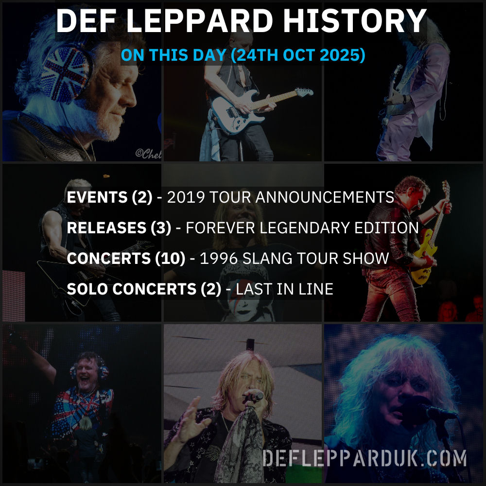 Def - On This Day In Def Leppard History (24th October 2025) 🇬🇧 - https ...