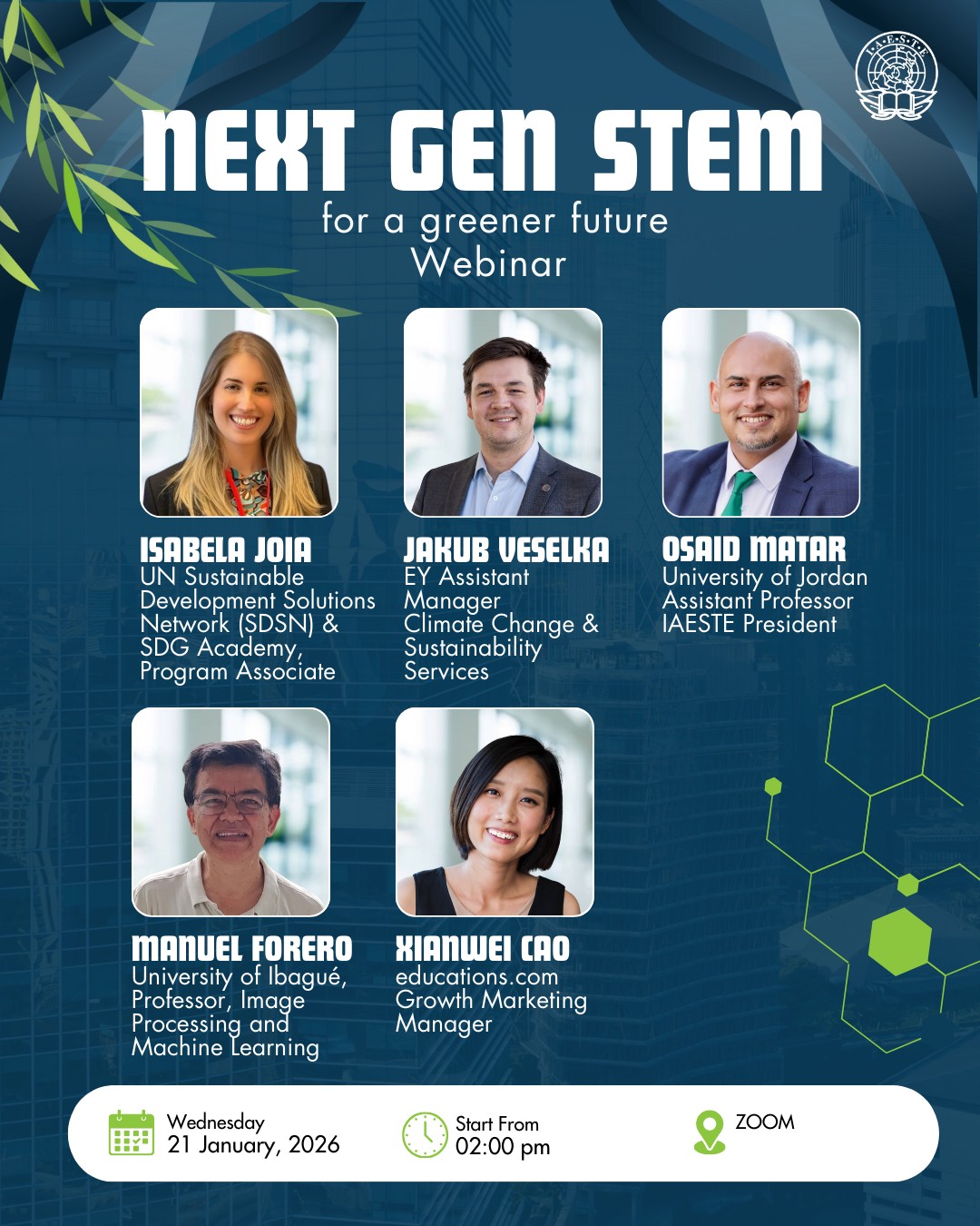 IAESTE - Join our Next-Gen STEM for a Greener Future webinar and ...