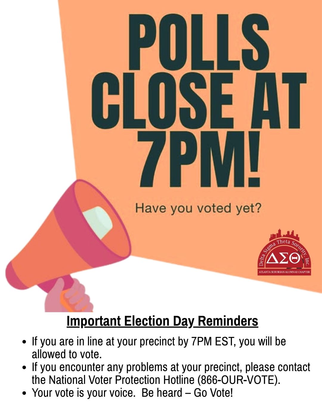 #OneHourToVote. If you have not yet voted in Fulton County's IMPORTANT ...