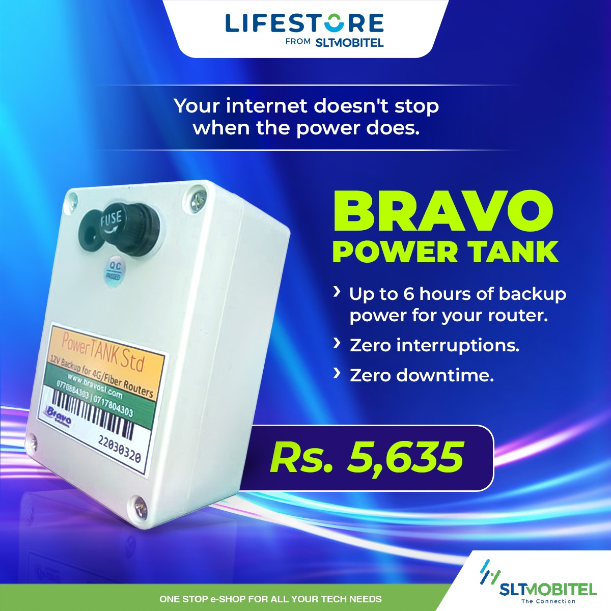 SLTMobitel - The Bravo Power Tank keeps your router alive... | Facebook