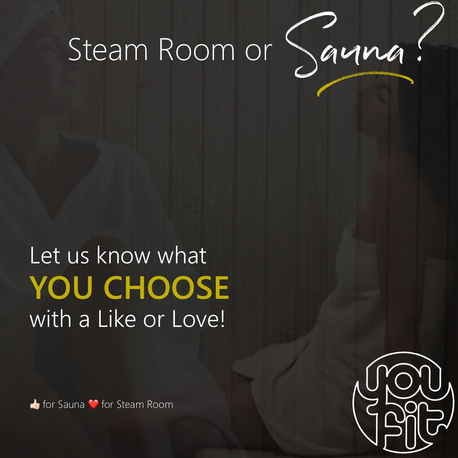 🔥🌫️ We want to know—Steam Room or... - You Fit Leeds Garforth | Facebook