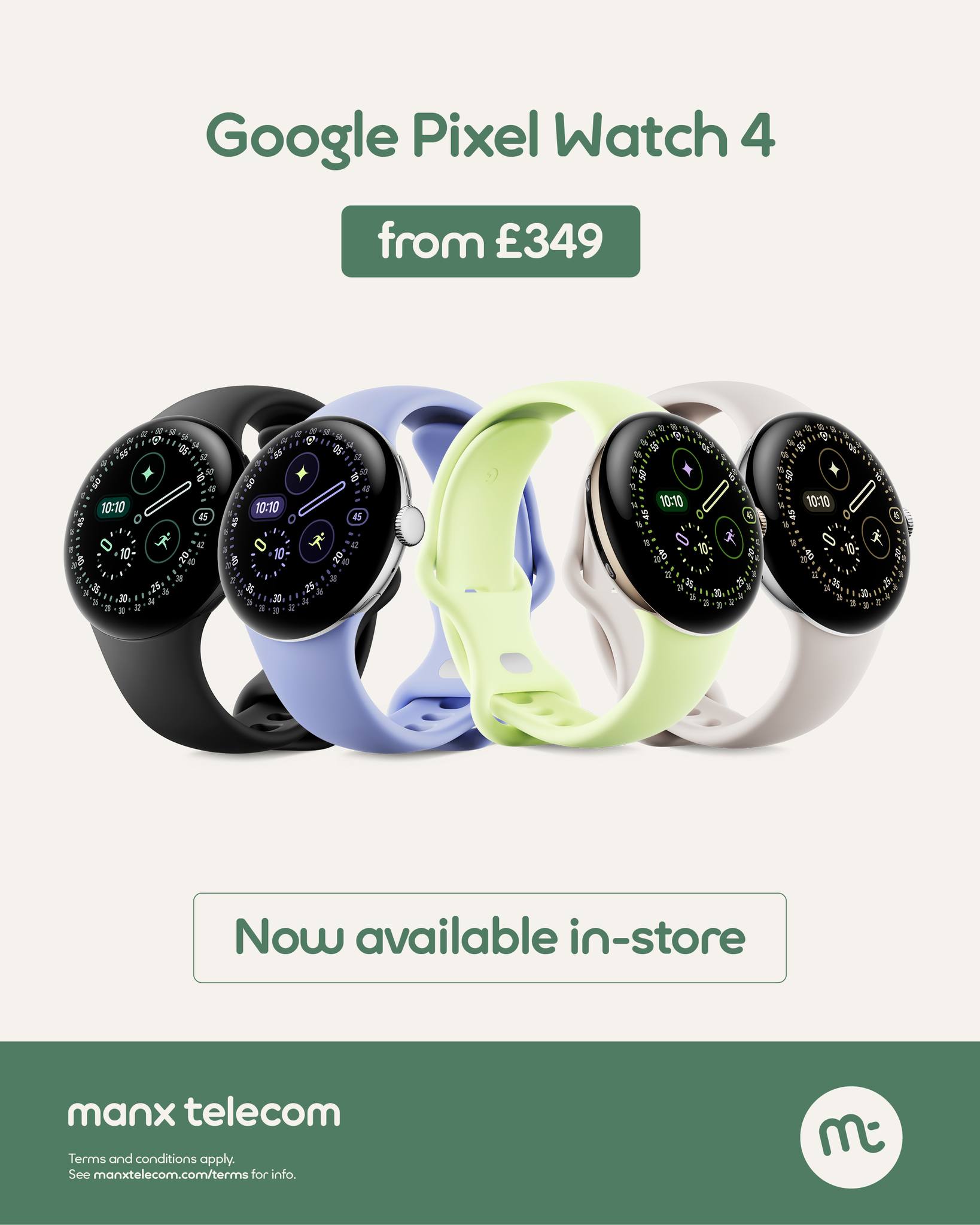 Manx Telecom - It’s time ⏰ The Google Pixel Watch 4 is... | Facebook
