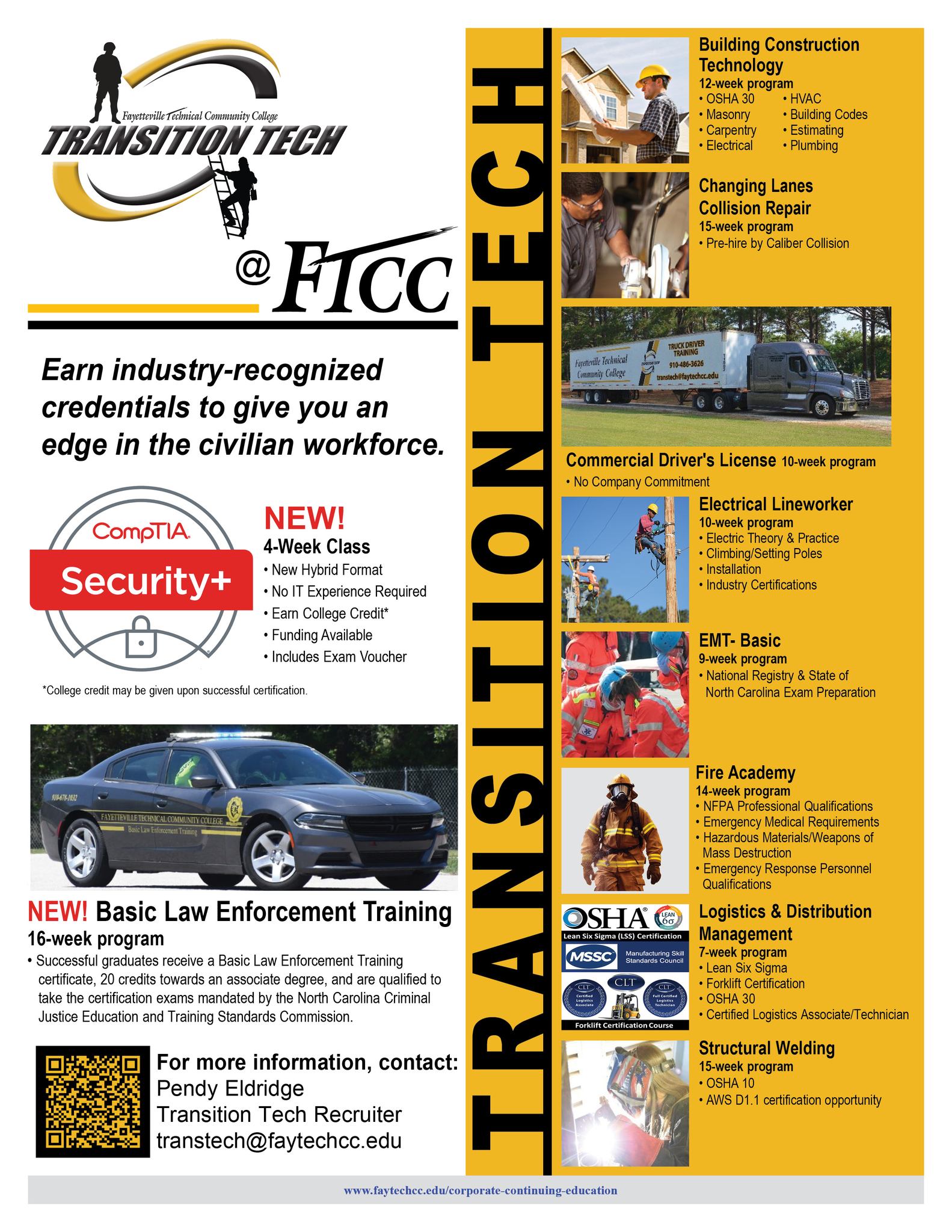 FTCC Transition Tech | Fayetteville NC