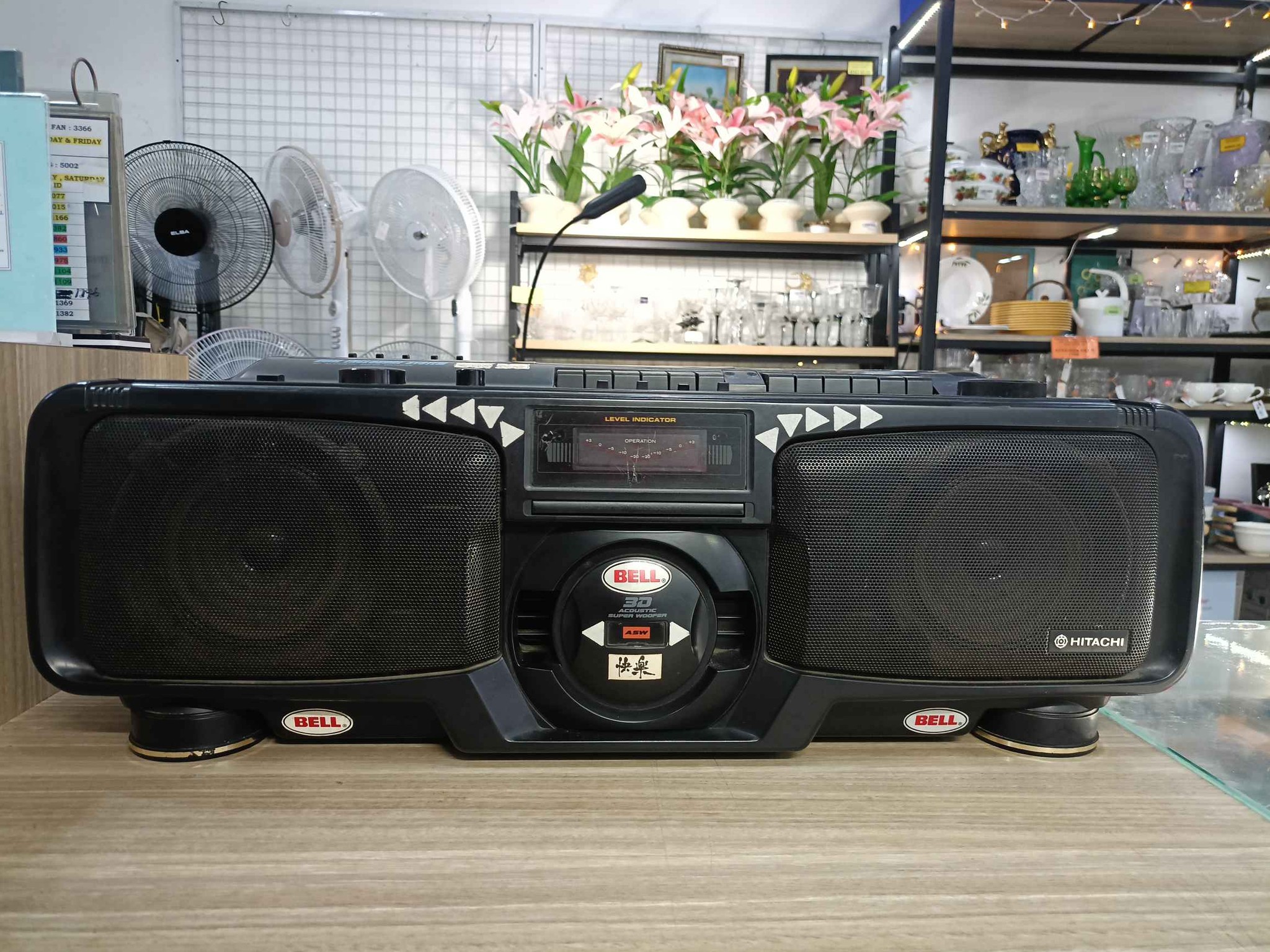HITACHI RADIO COMPO TAPE TUNER ELEC (TRK-3D90W) PRICE : RM249.00