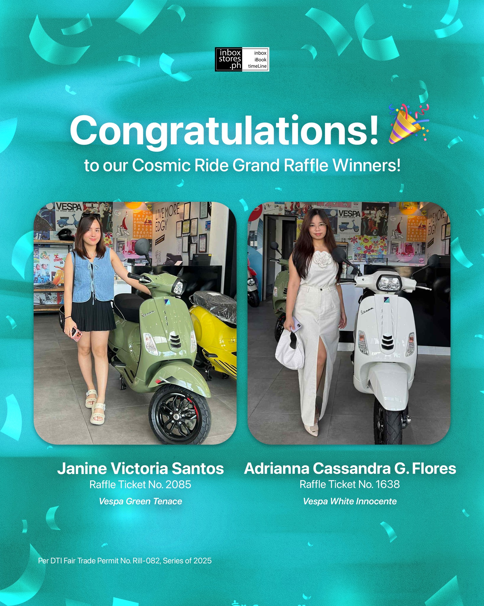 inbox - Congratulations to the winners of Cosmic Ride Grand Raffle! 🎉 ...