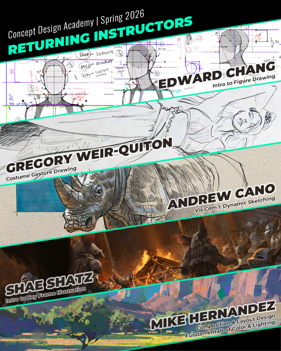 Concept - More confirmed returning instructors for Spring 2026! We'll ...