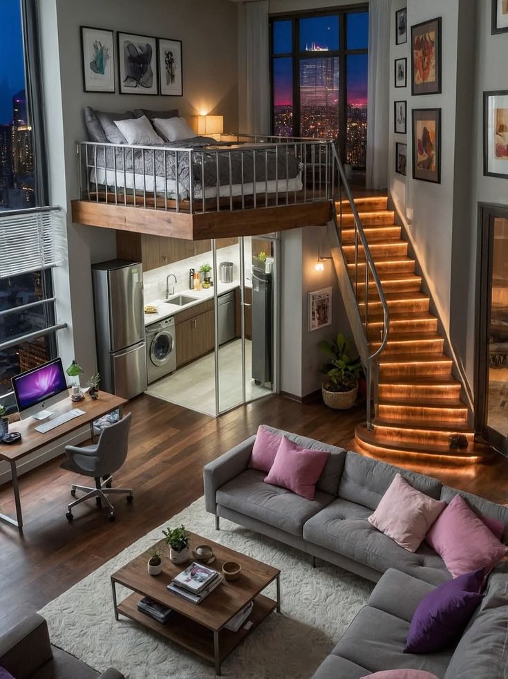 Design - This stunning city loft blends modern luxury with cozy charm ...