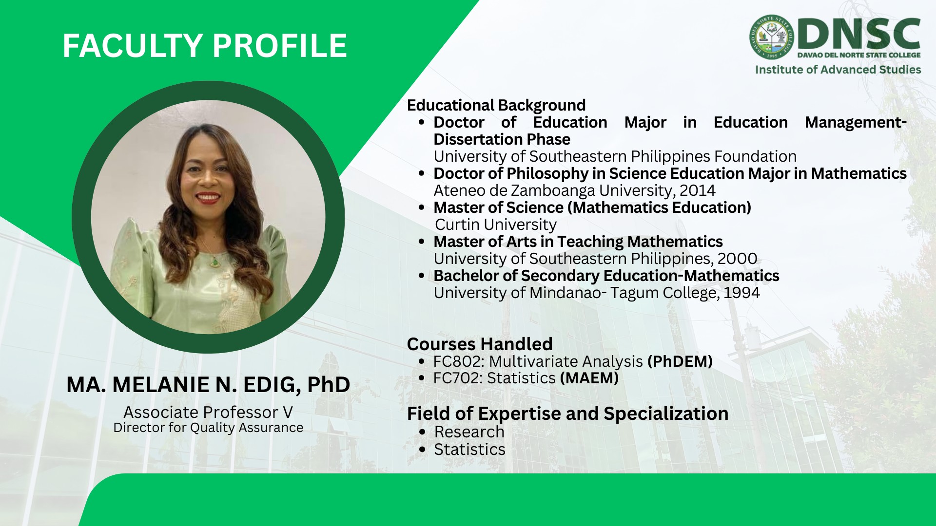 DNSC - Institute of... - DNSC - Institute of Advanced Studies