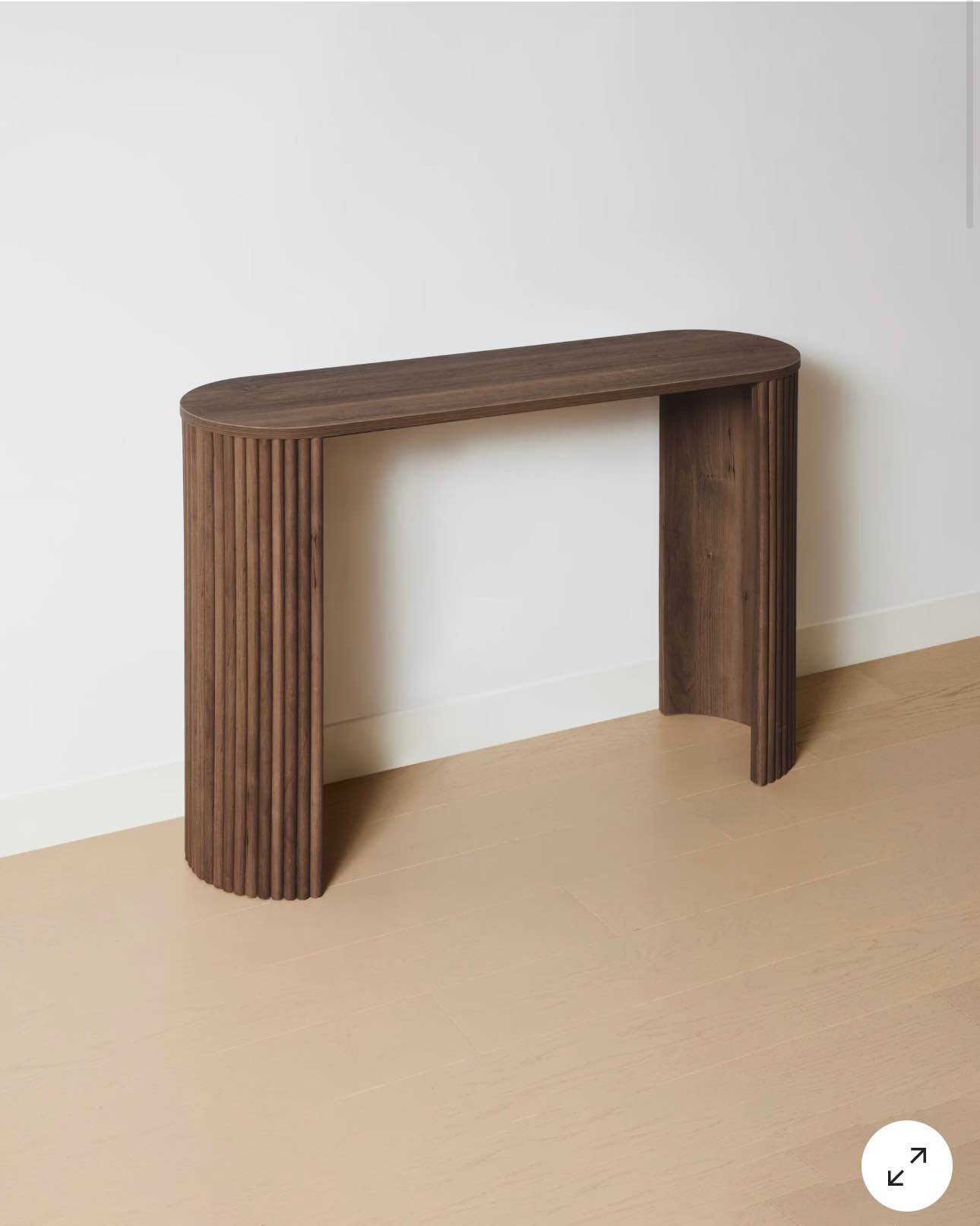 Ribbed Console Table Walnut - Console Tables - Melbourne, Victoria ...