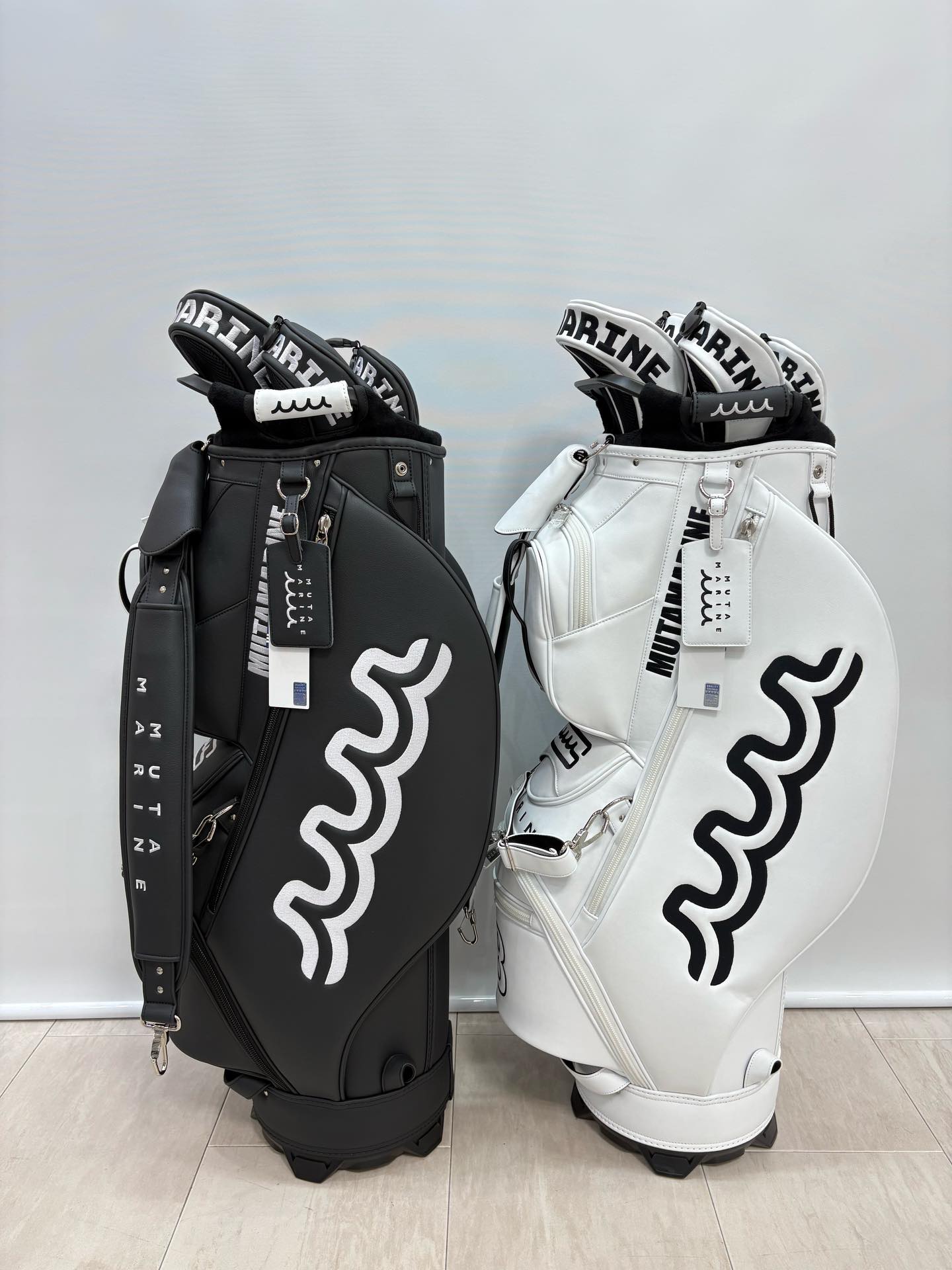 NEW✨️ヘッドカバーセットキャディバッグ😍 ⁡ エシカルレザー素材で