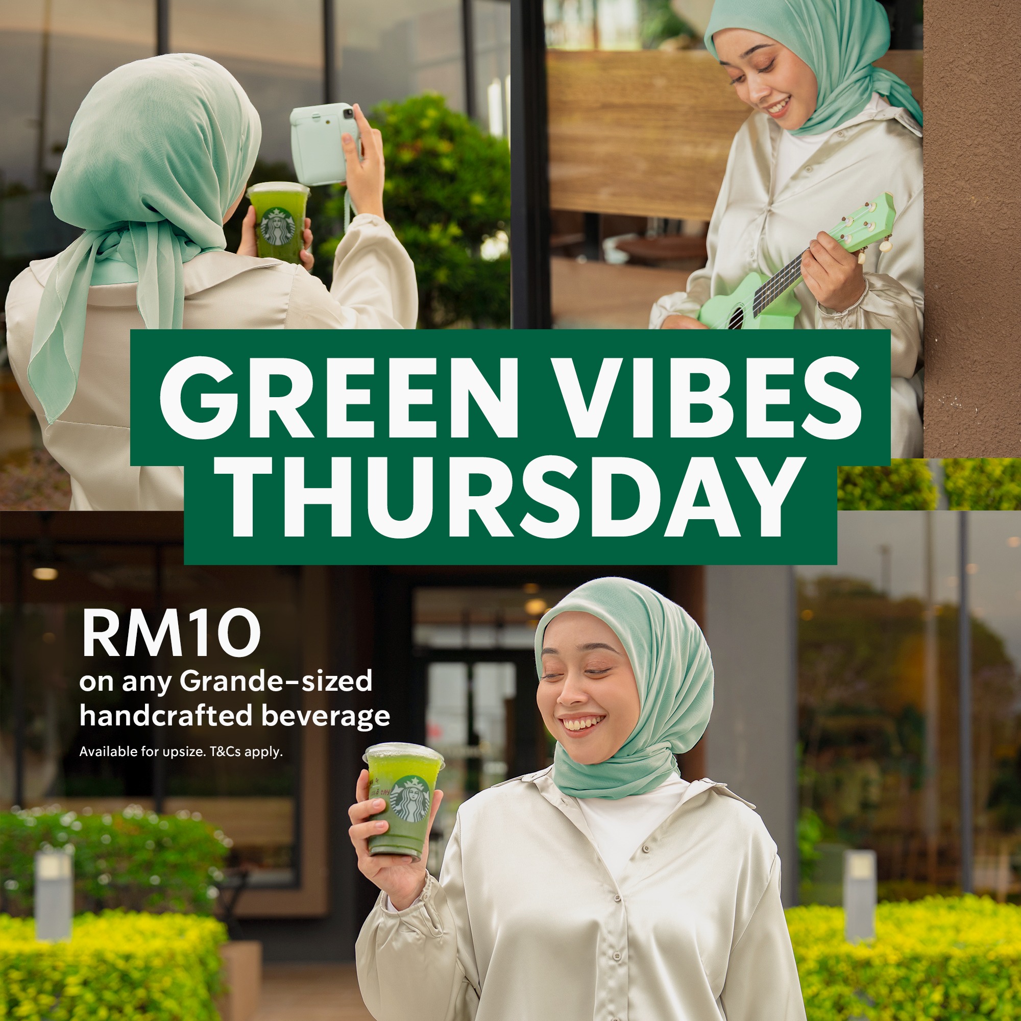 When the green color is serving looks, sounds and sips