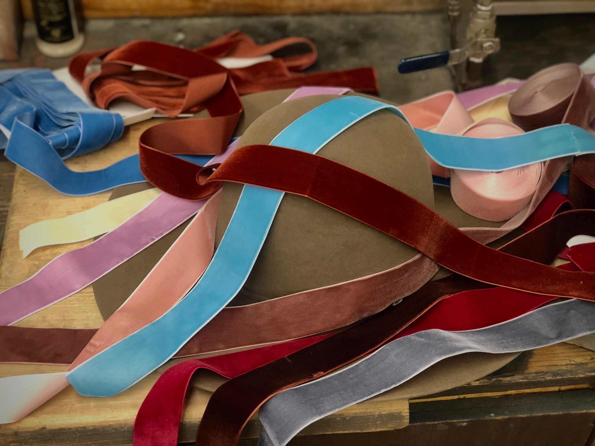 Herb's Hat Shop - NEW velvet ribbon in stock, a fun way...