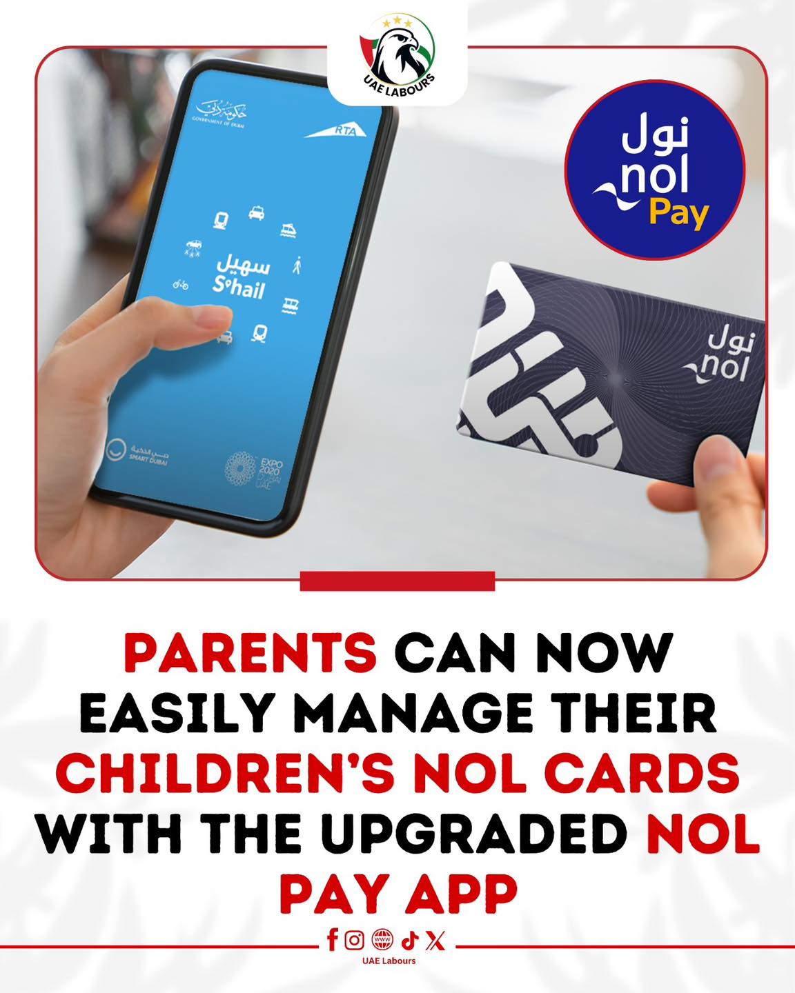 UAE Labours - Parents can now easily link, track, and top... | Facebook