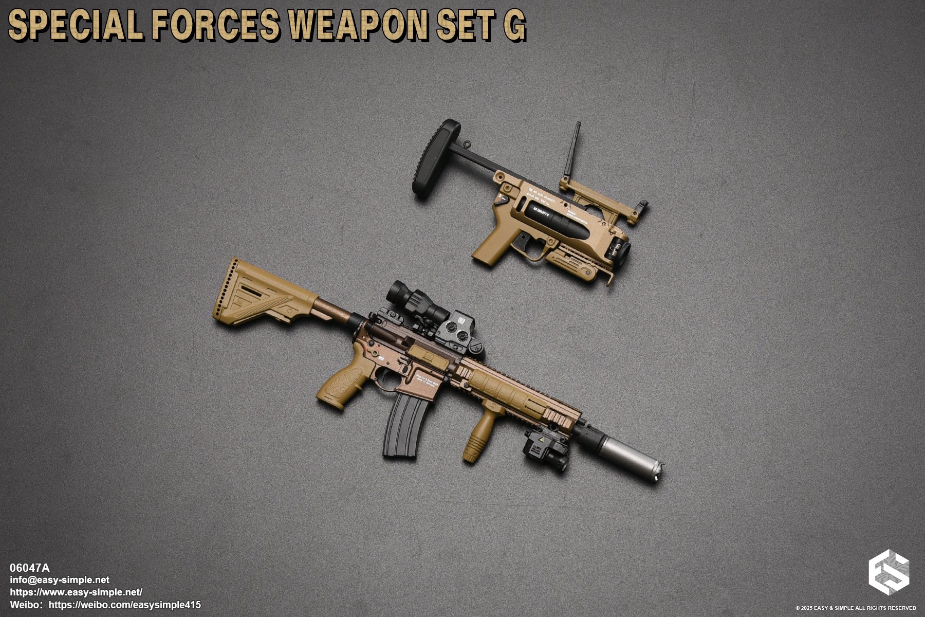 Easy&Simple 06047 Special Forces Weapon Set G 1/6th scale