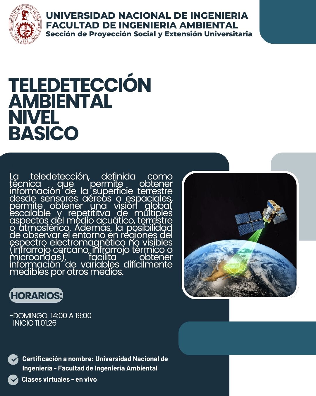 Facultad - 🚀 Curso: Teledetección Ambiental Nivel Básico 🌍 ¡Da tus ...