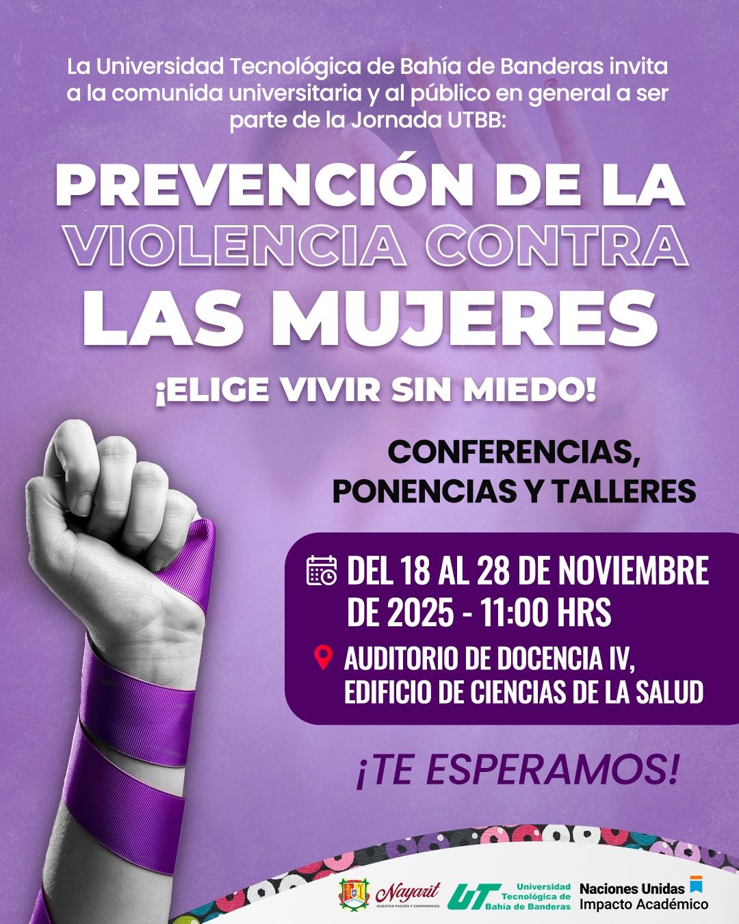 Universidad - 💜 En la UTBB decimos NO a la violencia contra las mujeres ...