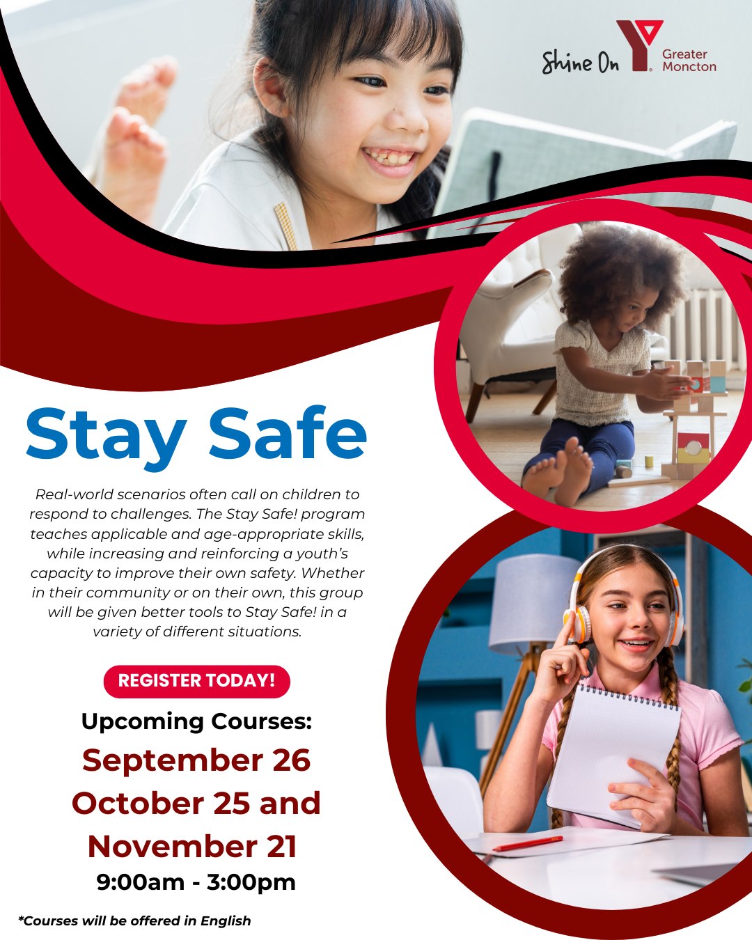 YMCA - Stay Safe! Course – Now Open for Fall Registration Help your ...