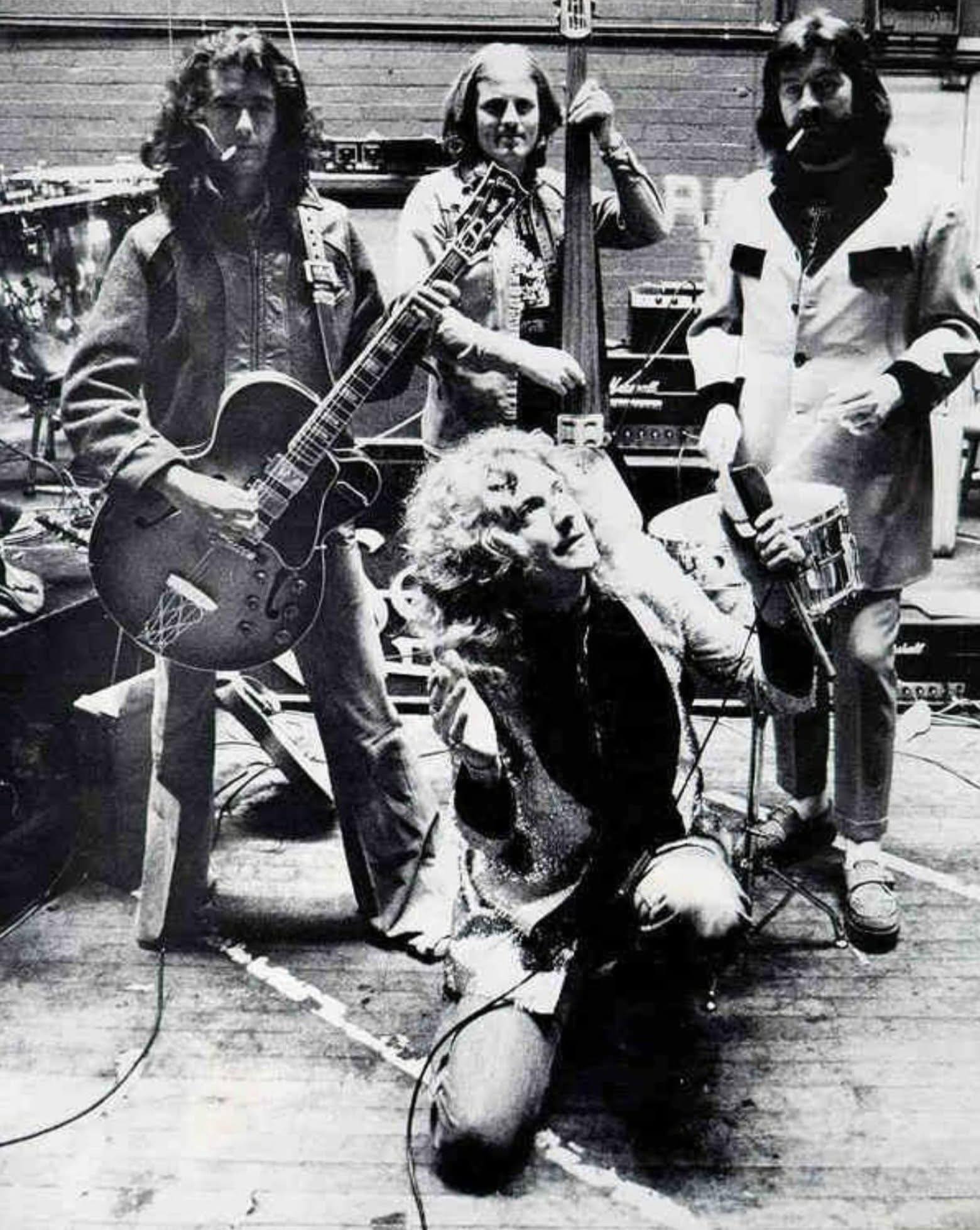 Thinking - A rare picture of Led Zeppelin during a rehearsal at ...