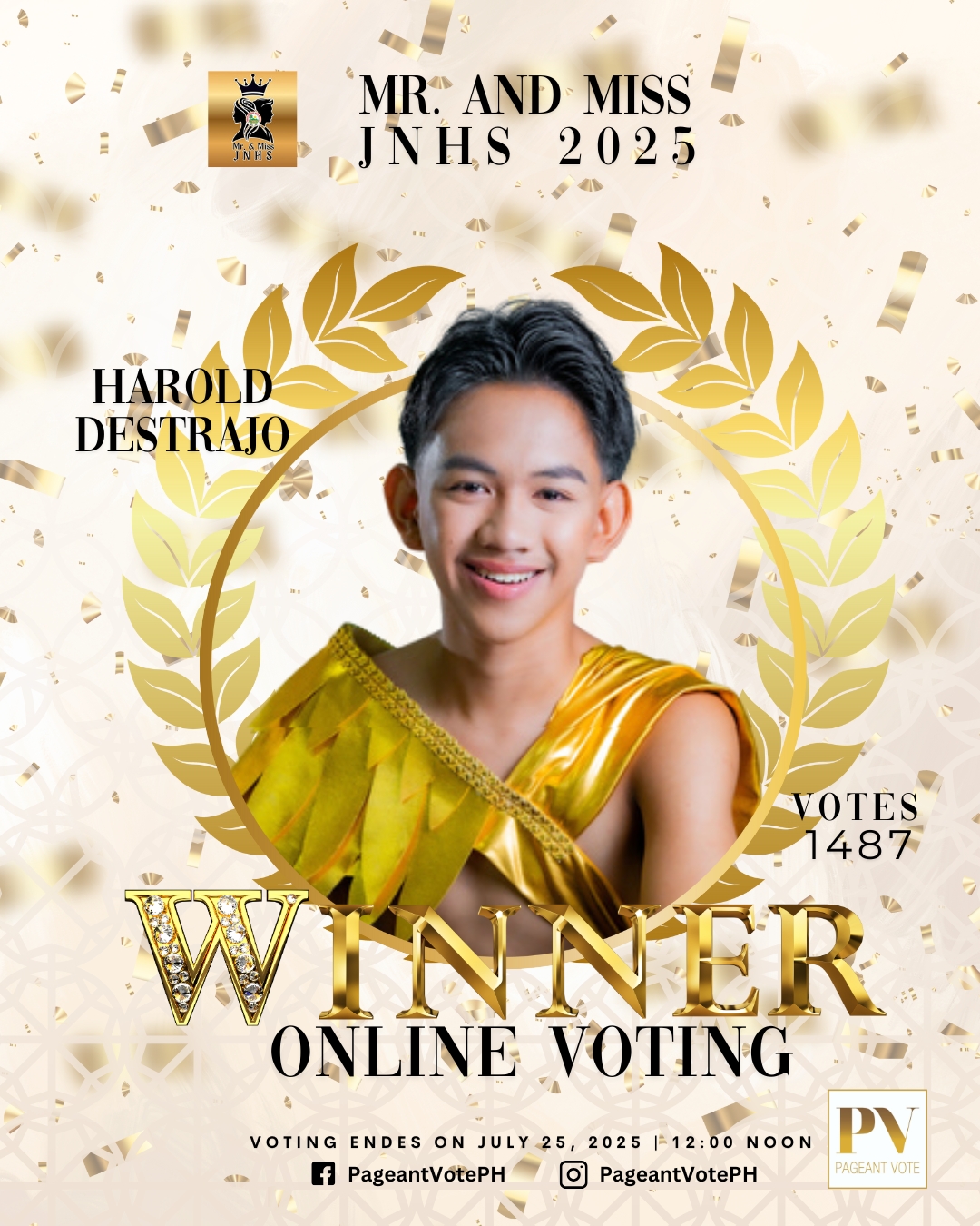 Pageant Vote PH - CONGRATULATIONS to the winner of the Mr.... | Facebook
