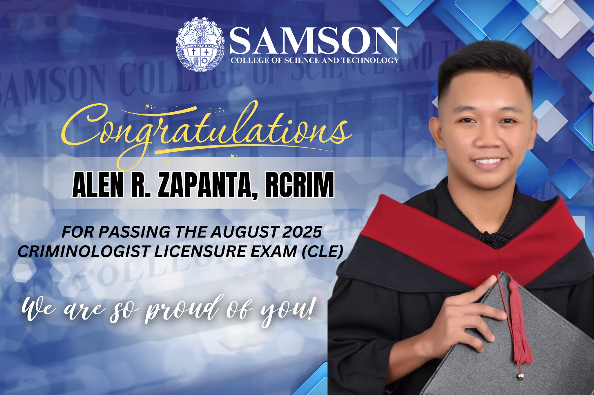 𝓟𝓻𝓮𝓼𝓲𝓭𝓮𝓷𝓽'𝓼... - Samson College of Science and Technology | Facebook