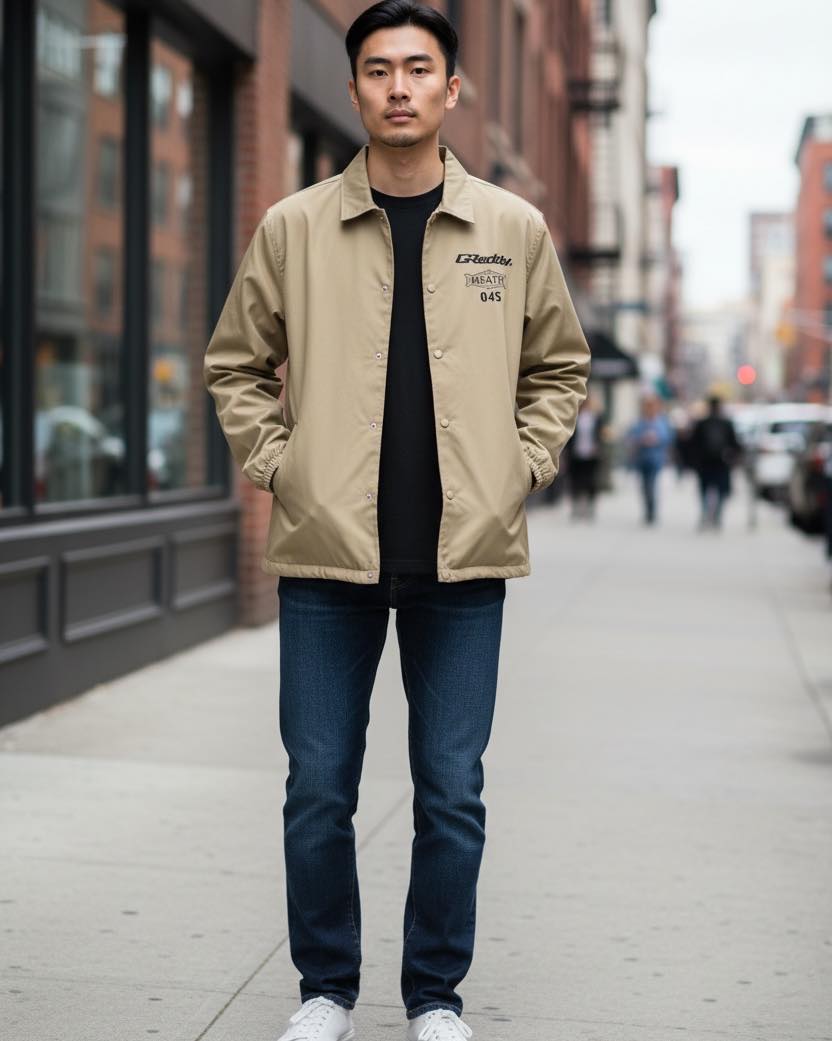 GReddy HEATH コラボ コーチジャケット ベージュ Sサイズ 新品 HEATH