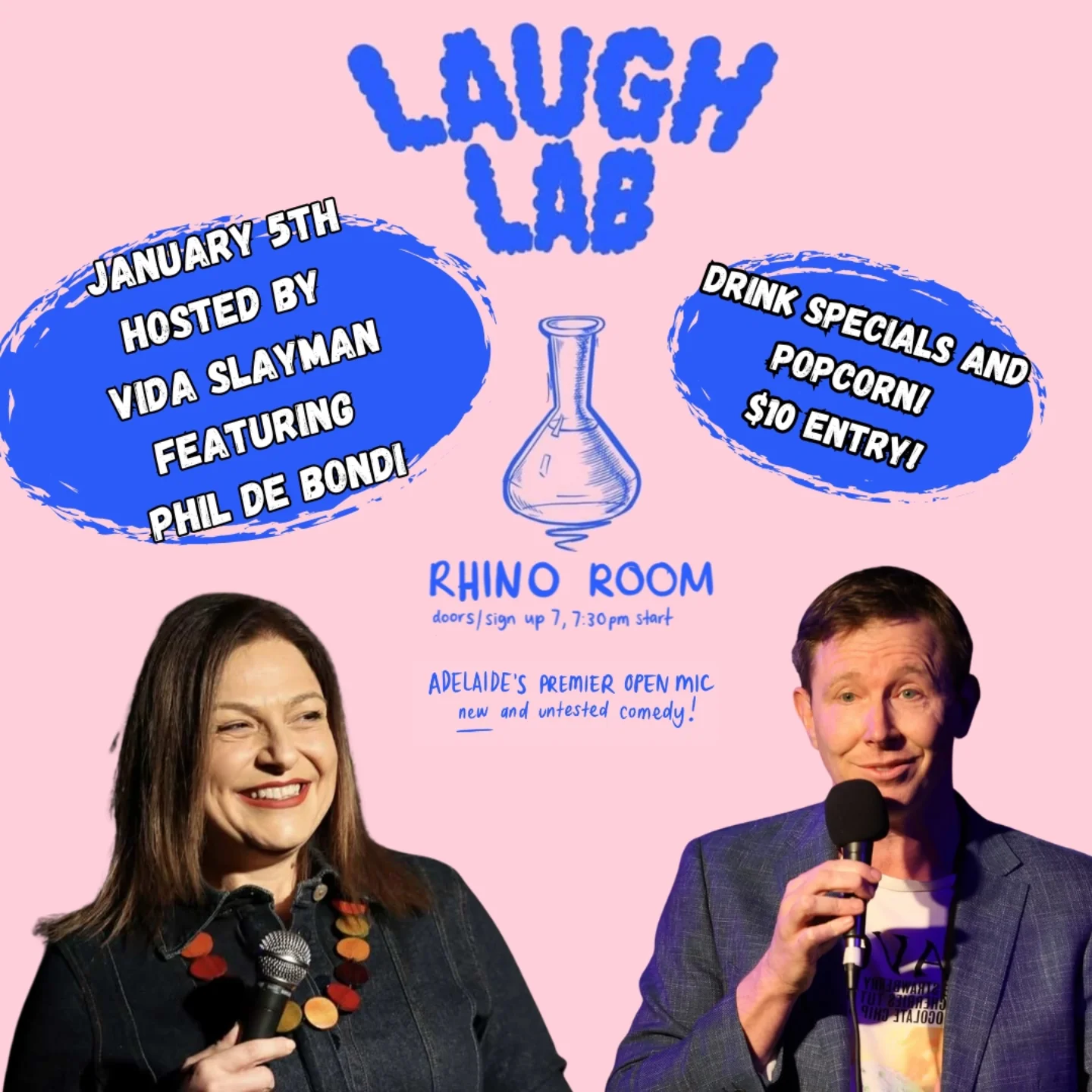 Laugh Lab - Tonight! Kick off 2026 downstairs at Rhino... | Facebook