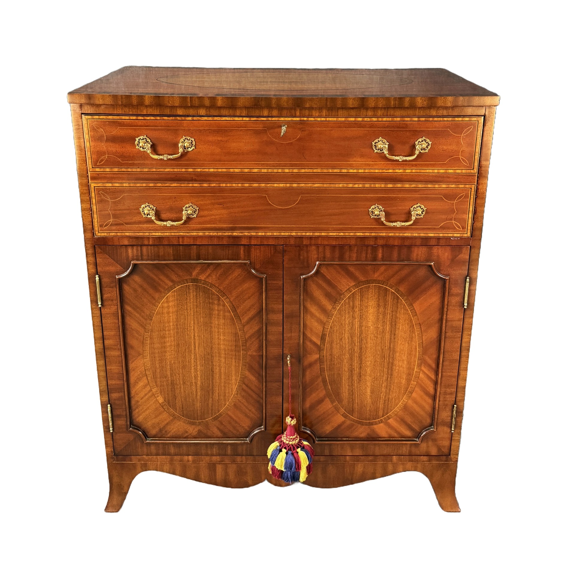 Raleigh - Maitland-Smith Inlaid Mahogany Secretary Desk Ref: CA745 This ...