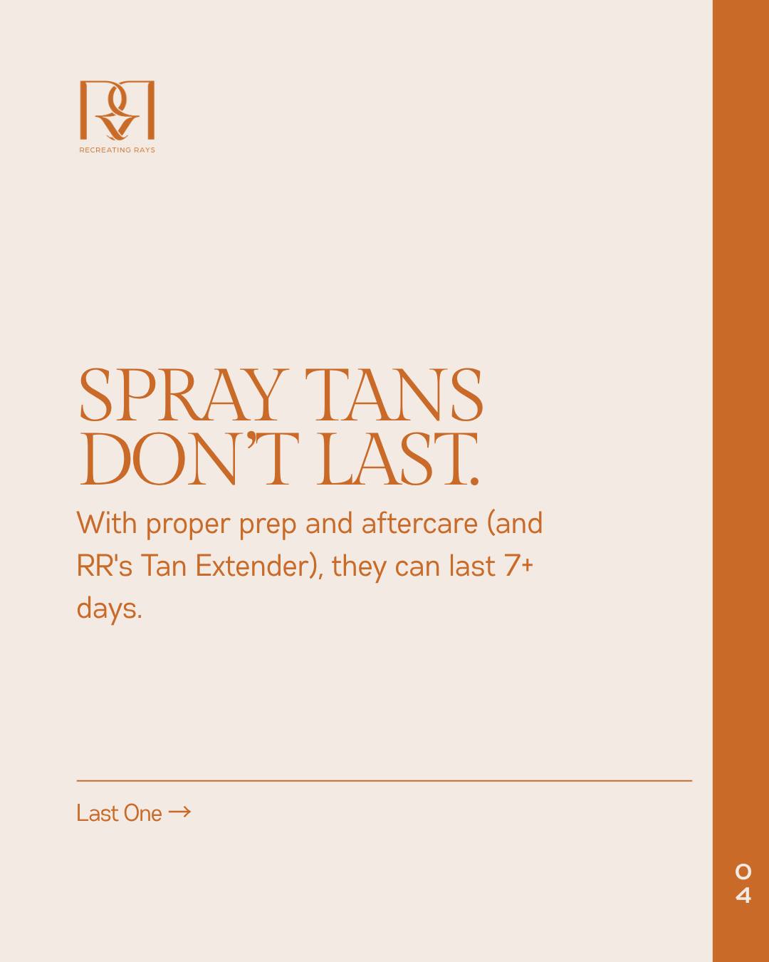 Recreating Rays Spray Tan Studio | Olathe KS