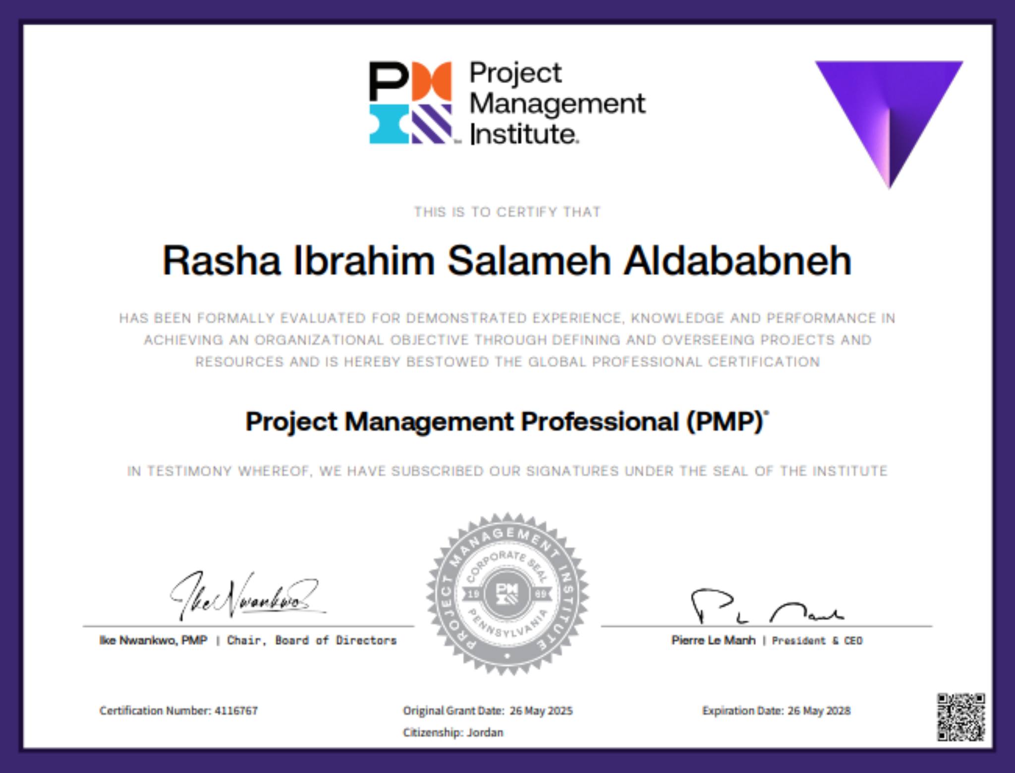 PMP with Ahmad Radaideh For Training & Consulting 100% Success | Amman