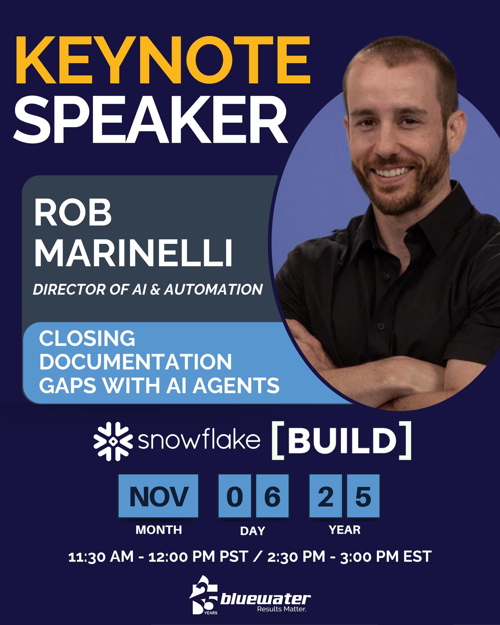 Bluewater - We’re proud to share that Rob Marinelli,... | Facebook