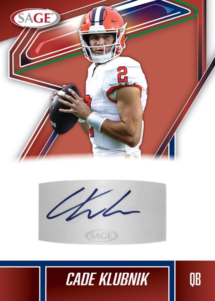 2025 Sage Football Low Series Base Silver Auto – You Pick Card: Cam Ward (Miami) Or Donovan Edwards (Northwestern), NFL Draft Prospect
