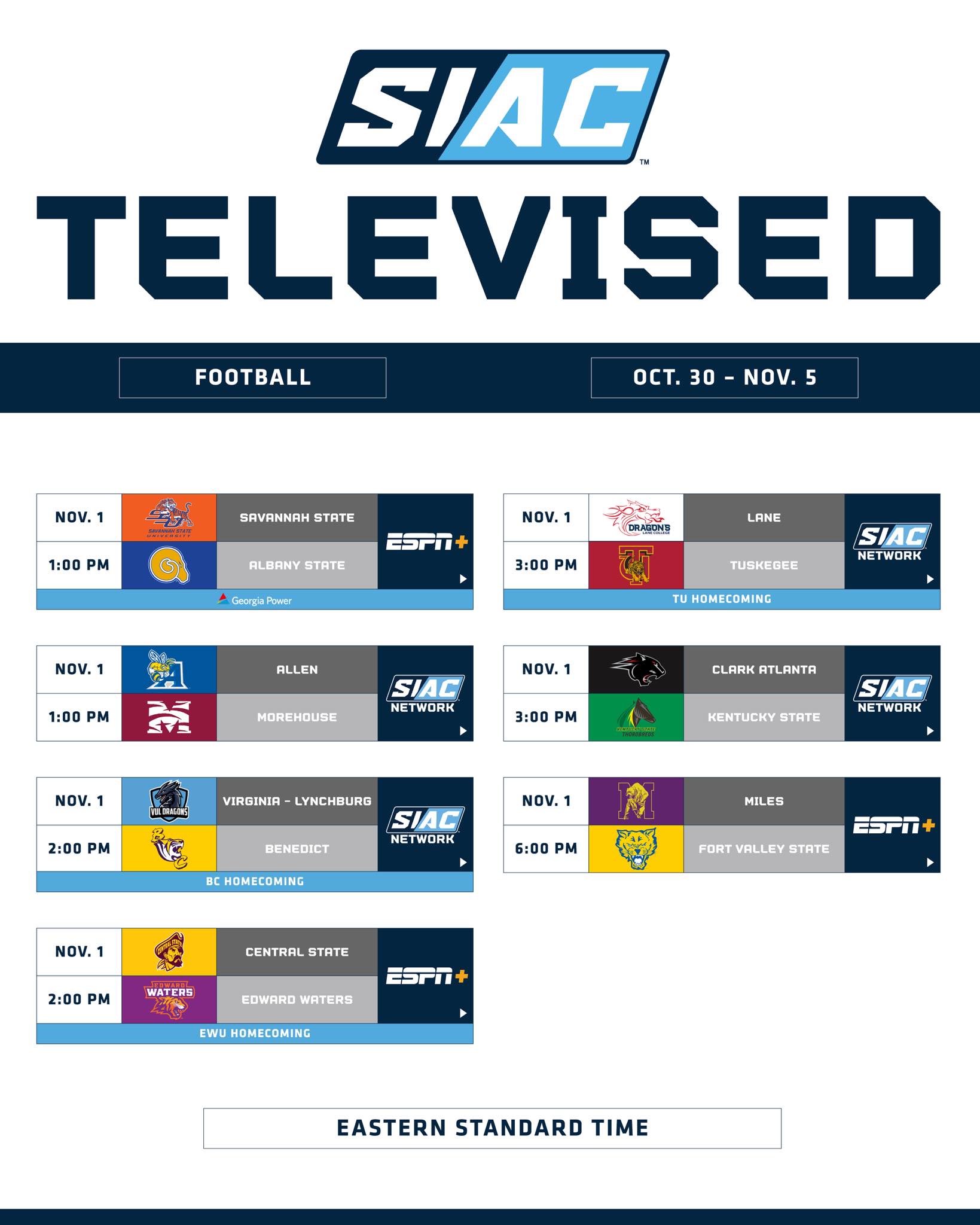 The SIAC - 𝐖𝐡𝐞𝐫𝐞 𝐭𝐨 𝐖𝐚𝐭𝐜𝐡: 📺🏈 Line up for the weekend! 𝐄𝐒𝐏𝐍+ ↔️ 𝐒𝐈𝐀𝐂 ...
