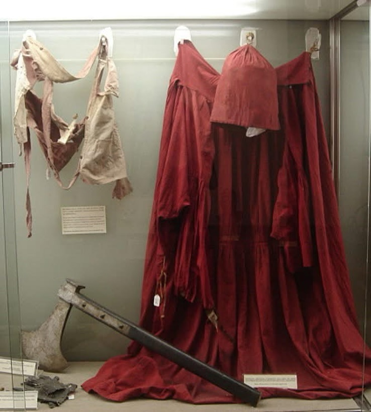 History - This is the red robe and axe of Giovanni Battista Bugatti who ...