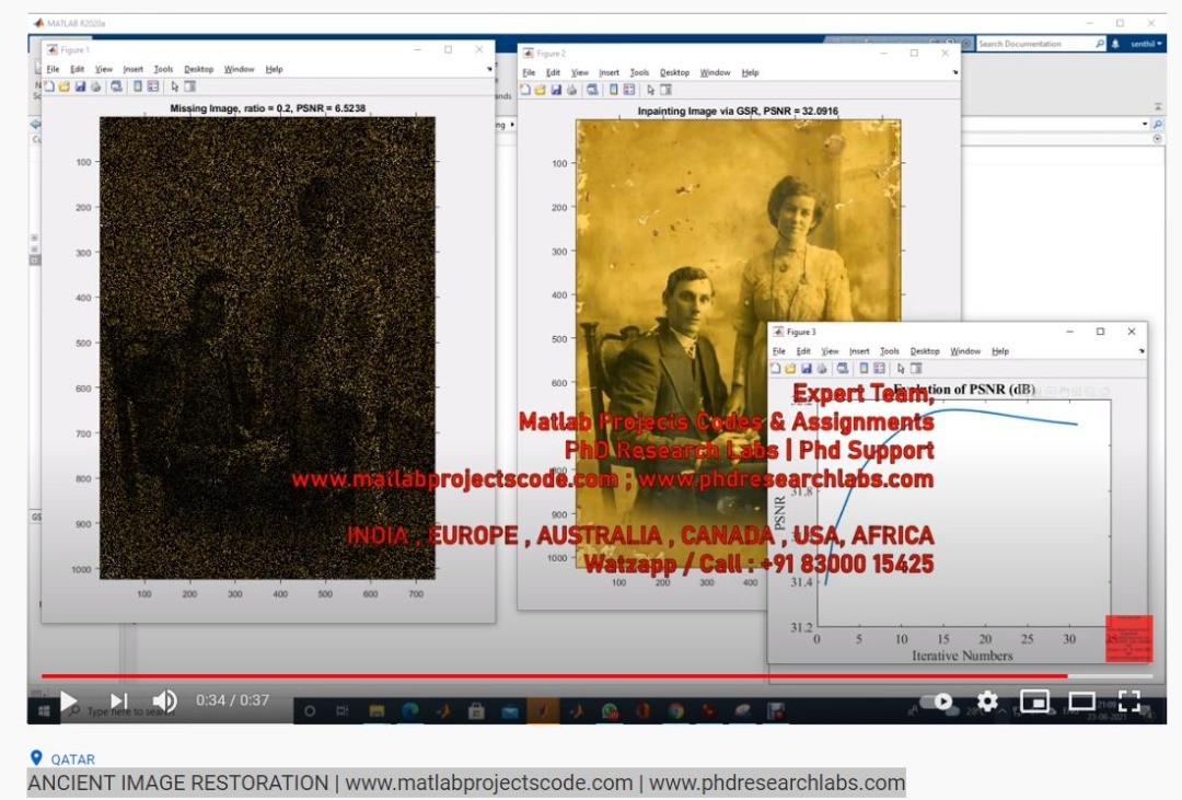ANCIENT IMAGE RESTORATION |... - Matlab Research projects | Facebook